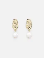 BIZOU BIZOU-BOUCLES OREILLES DORÉES-PERLES-6632