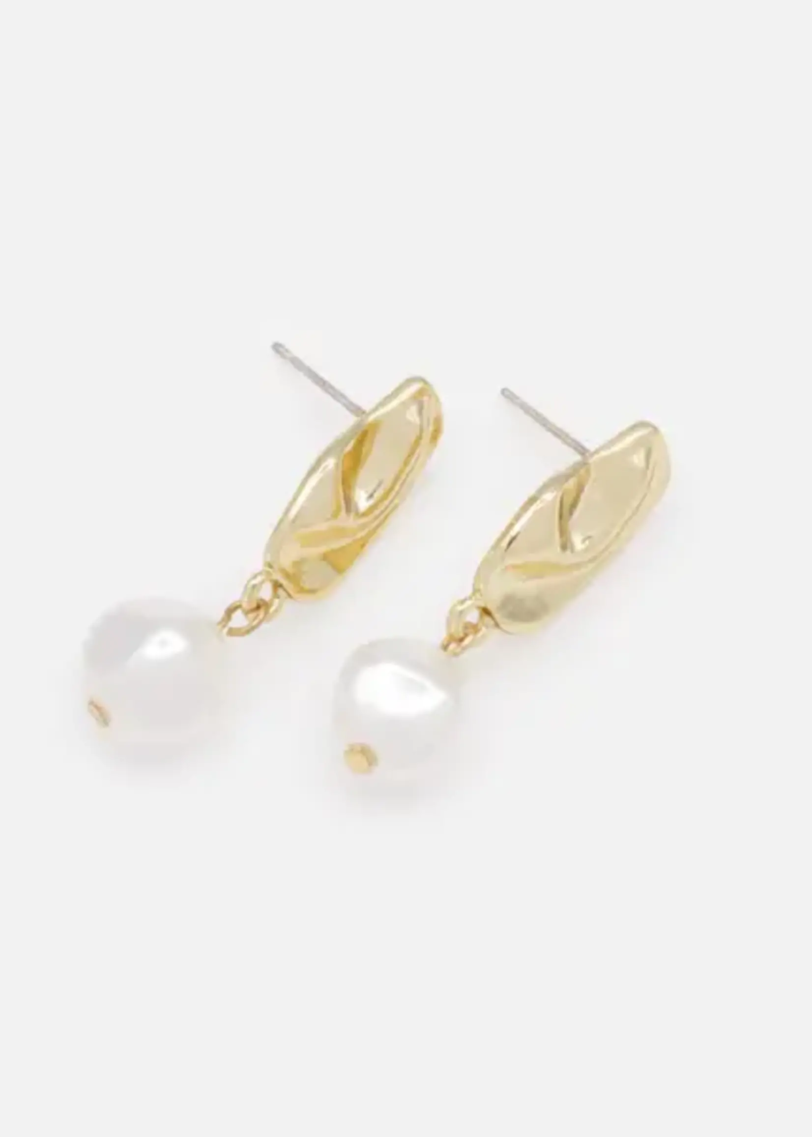 BIZOU BIZOU-BOUCLES OREILLES DORÉES-PERLES-6632