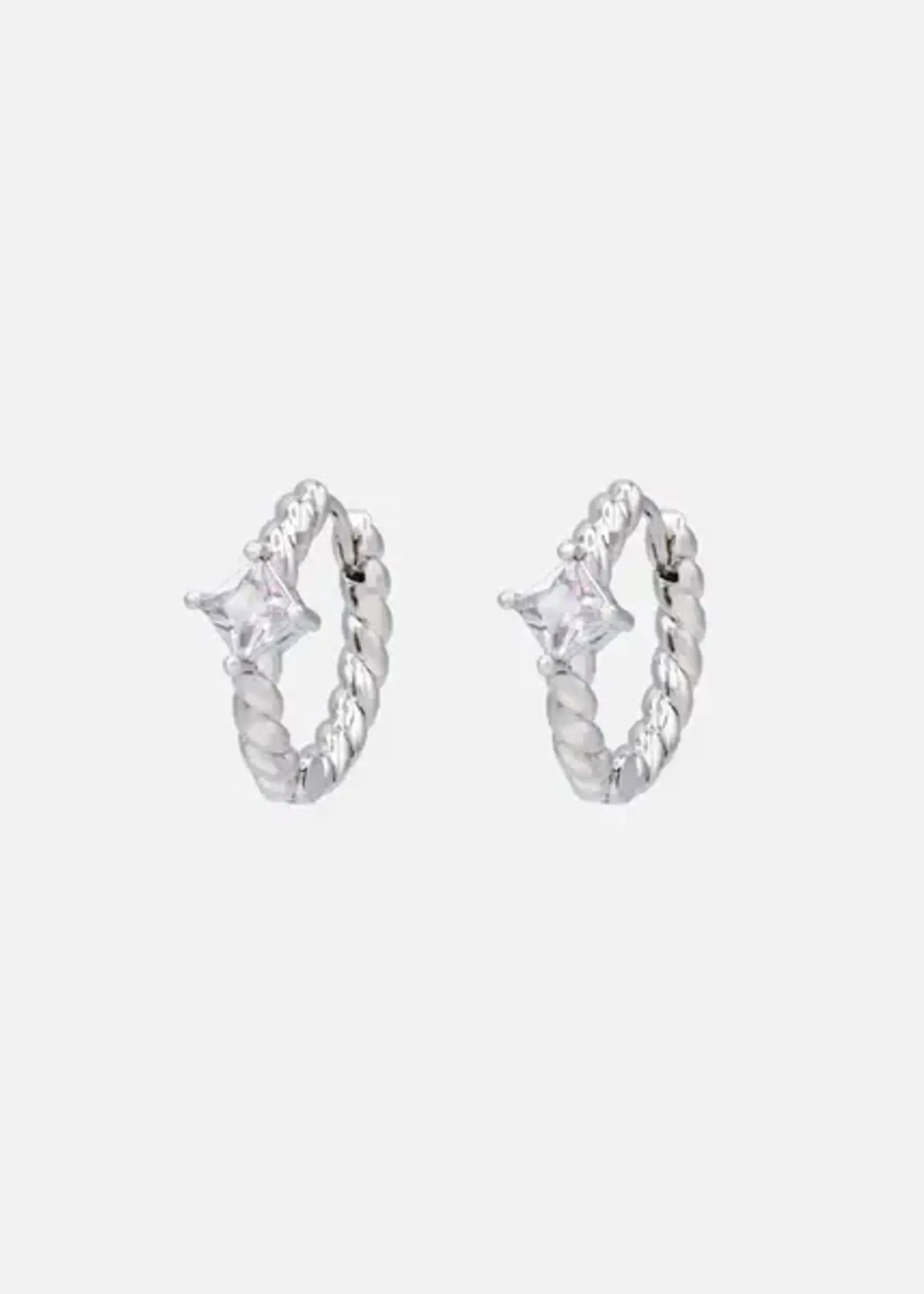BIZOU BIZOU-BOUCLES OREILLES ANNEAUX ARGENTÉ-6304