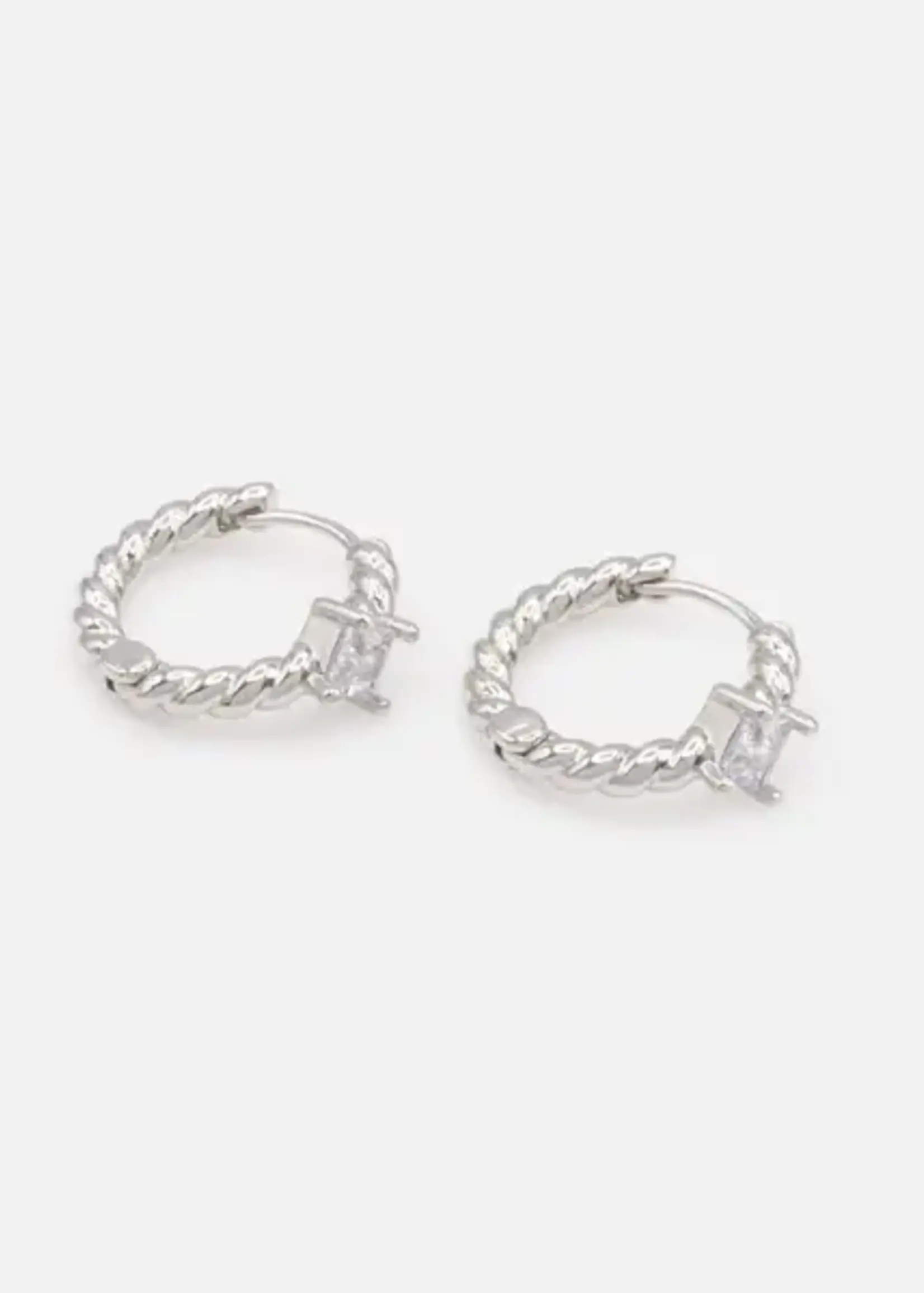 BIZOU BIZOU-BOUCLES OREILLES ANNEAUX ARGENTÉ-6304