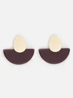 BIZOU BIZOU-BOUCLES OREILLES DORÉES BOURGOGNE-6410