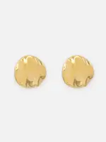 BIZOU BIZOU-BOUCLES OREILLES DORÉES CERCLES ONDULÉS-8674