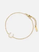 BIZOU BIZOU-BRACELET DORÉ FER À CHEVAL-8810
