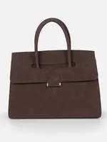 BIZOU BIZOU-SAC À MAIN BRUN FONCÉ EFFET SUÈDE-7356