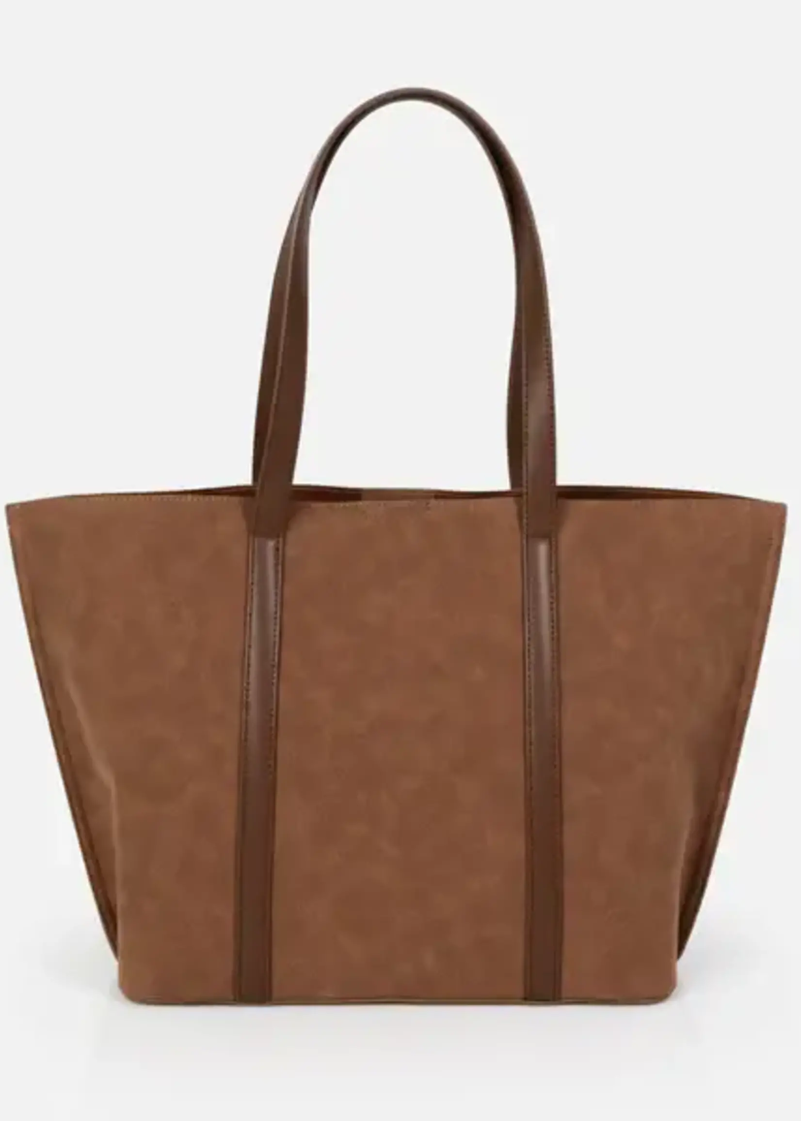 BIZOU BIZOU-SAC À MAIN BRUN PÂLE EFFET SUÈDE-7301