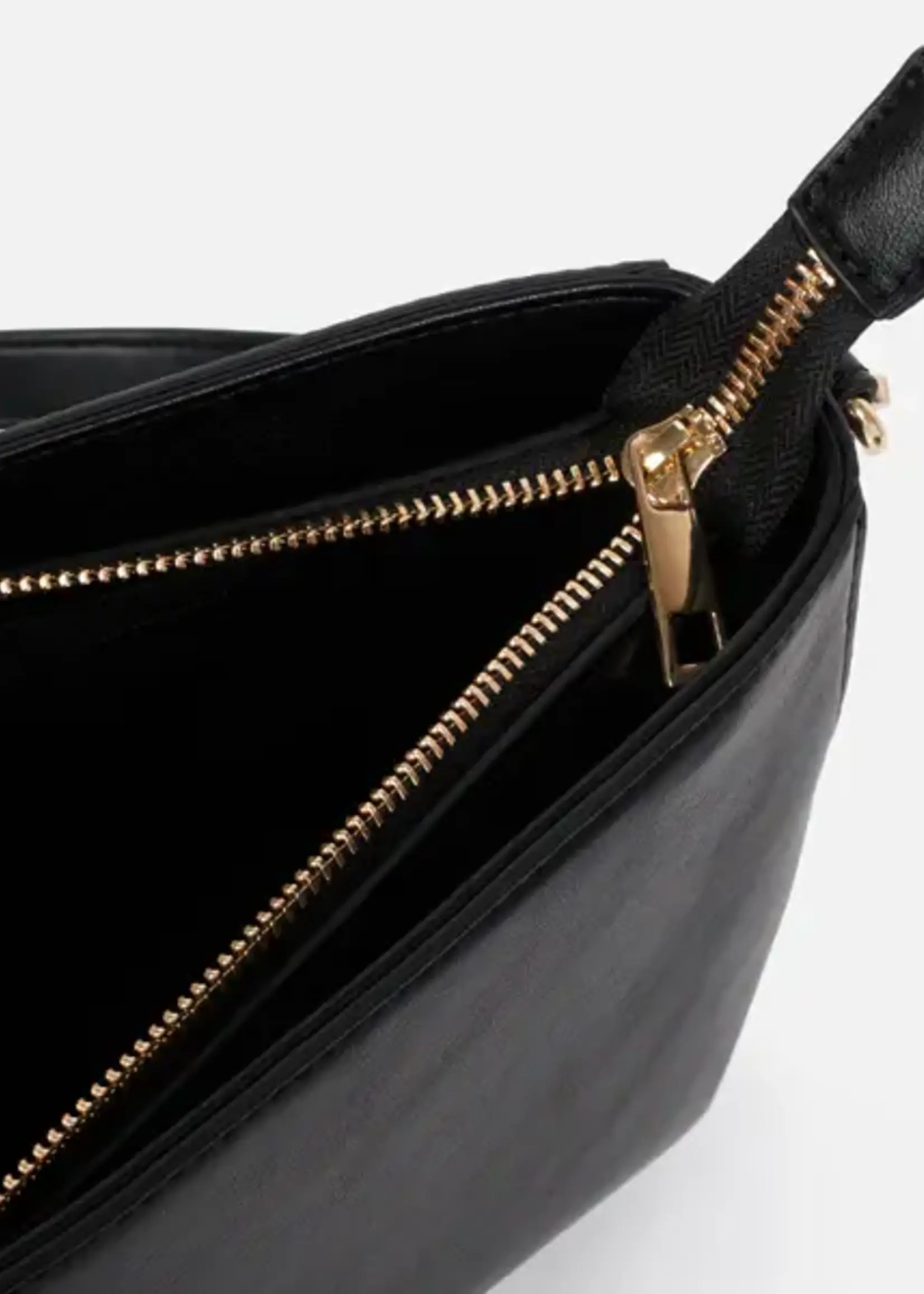 BIZOU BIZOU-SAC À MAIN NOIR LISSE-7387