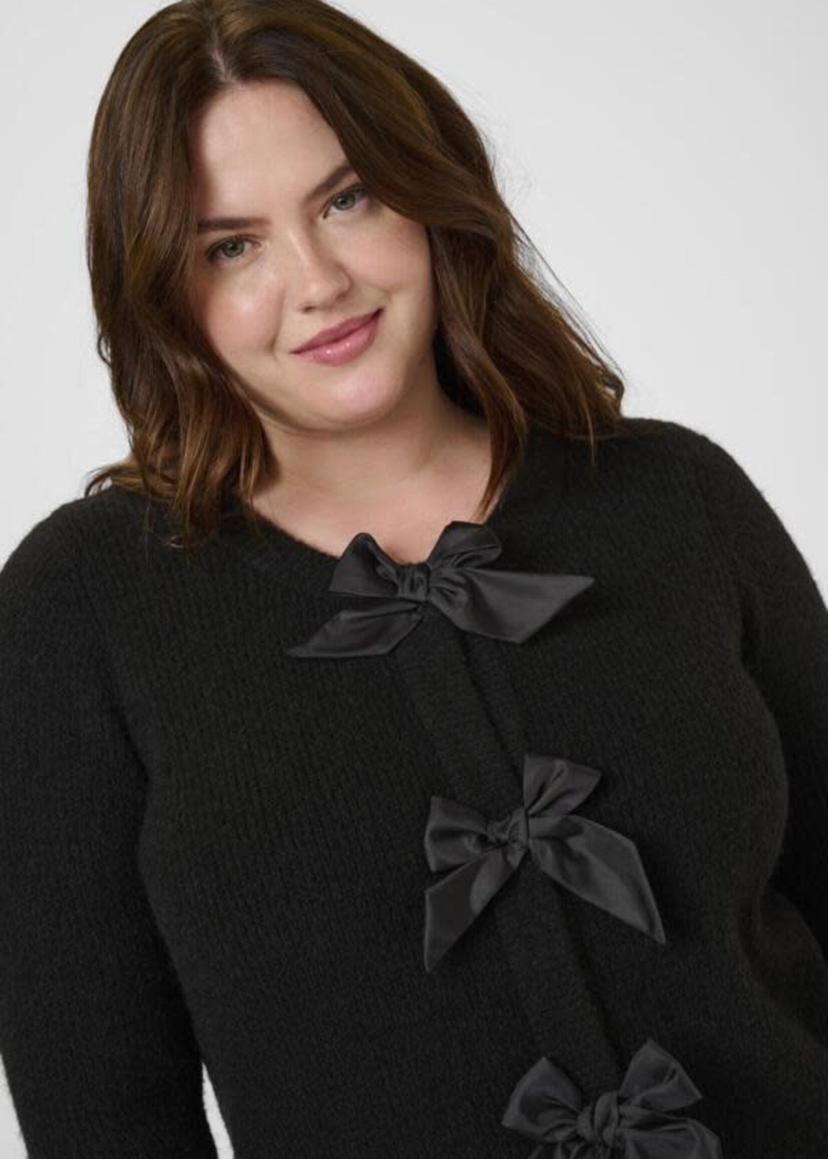 KAFFE CURVE KAFFE CURVE-CARDIGAN AVEC BOUCLES-10583784