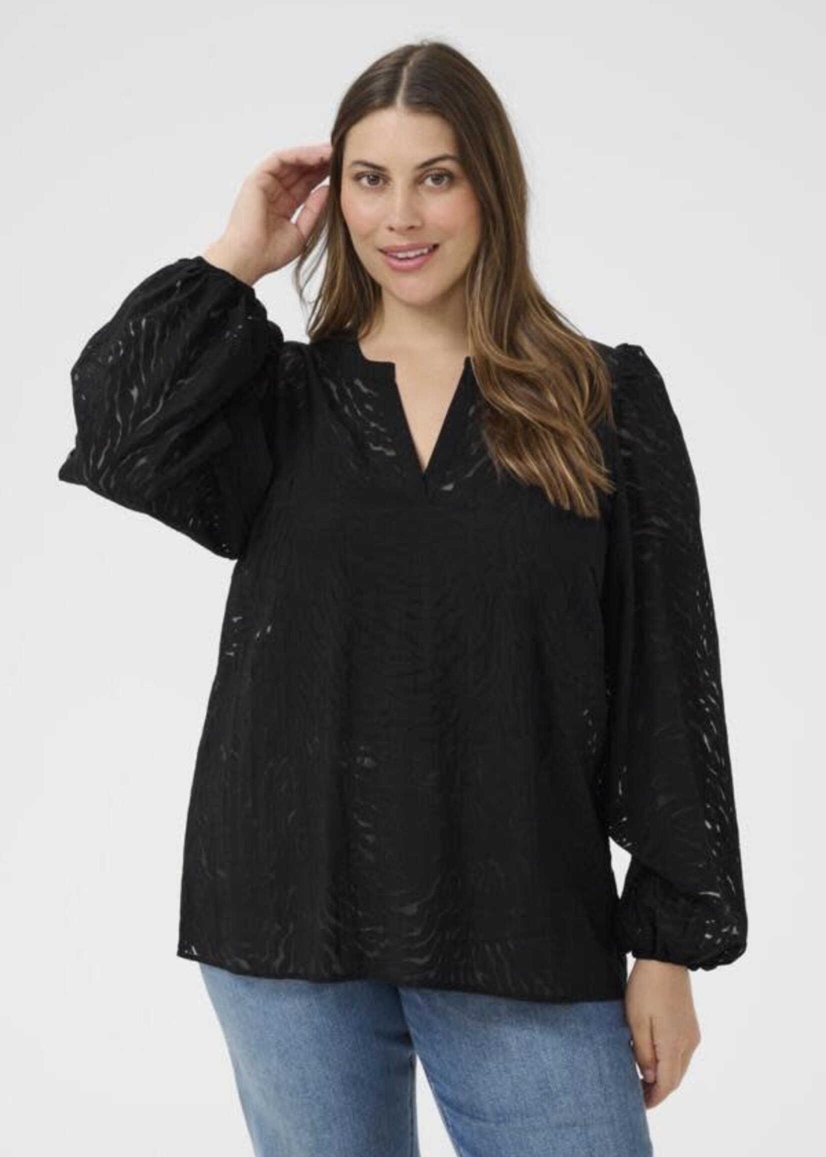 KAFFE CURVE KAFFE CURVE-CHEMISIER TRANSPARENT-10583682