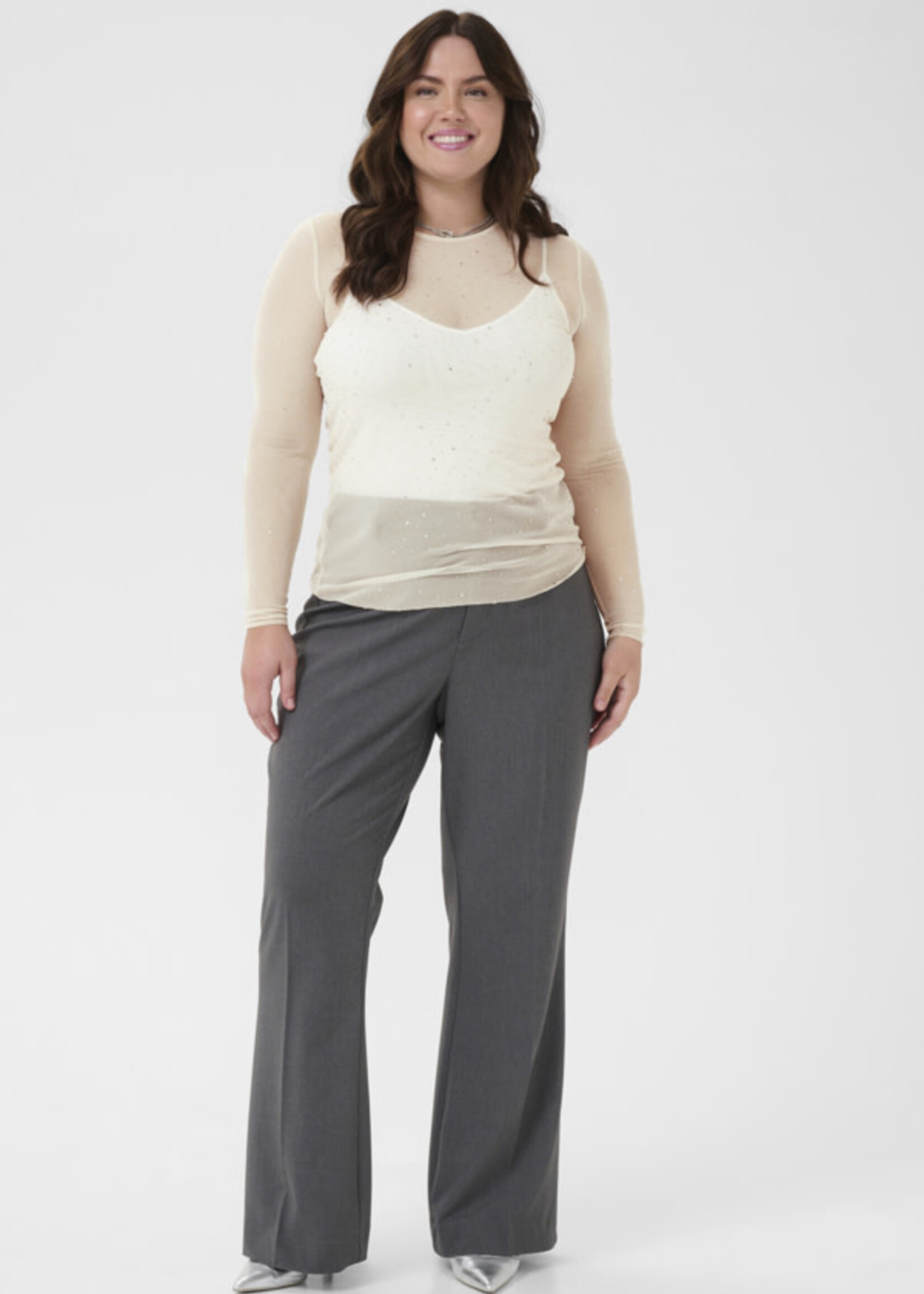 KAFFE CURVE KAFFE CURVE-CHANDAIL MESH BRILLANT-10583839