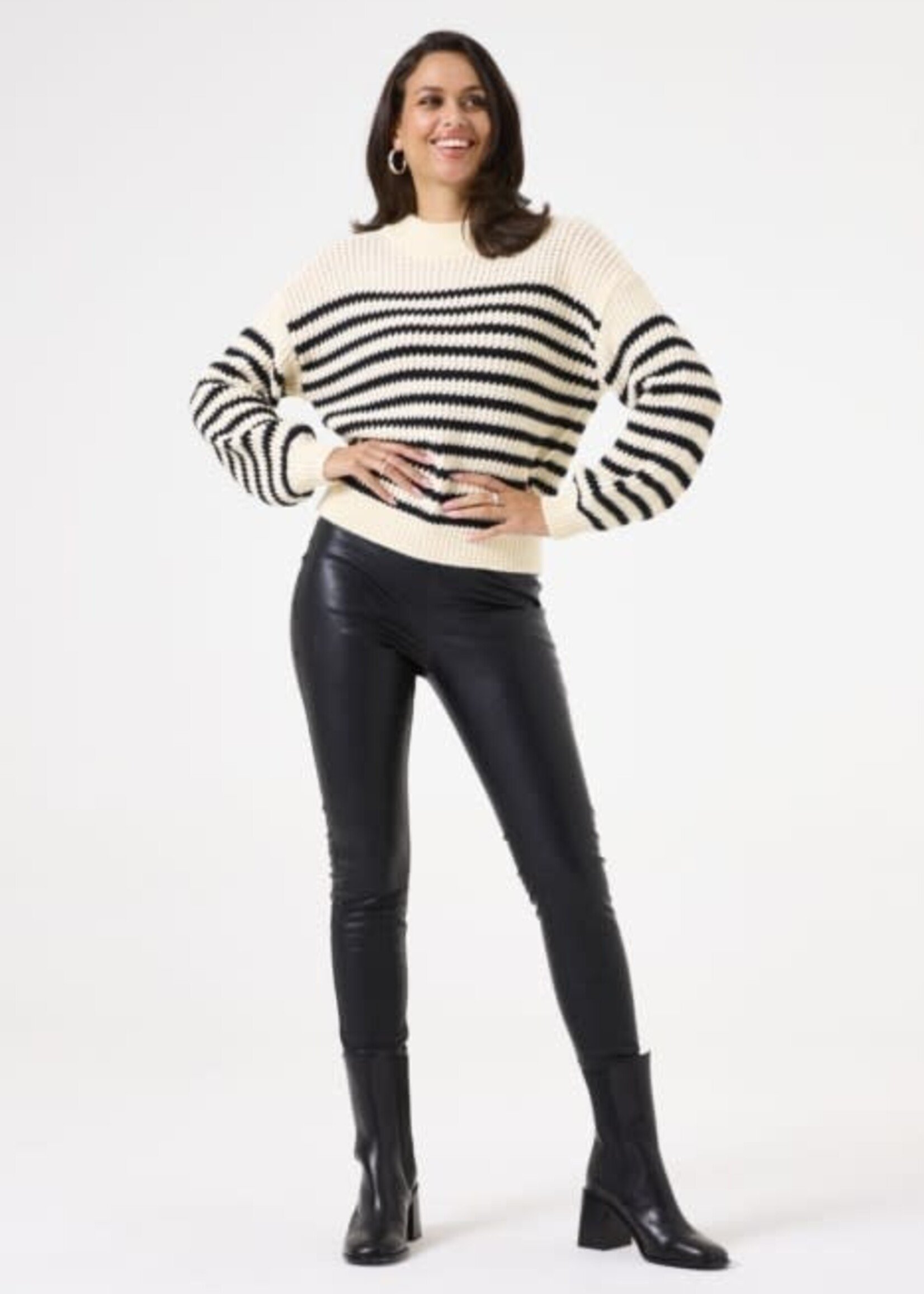 GARCIA GARCIA-LEGGING FAUX CUIR-V40313