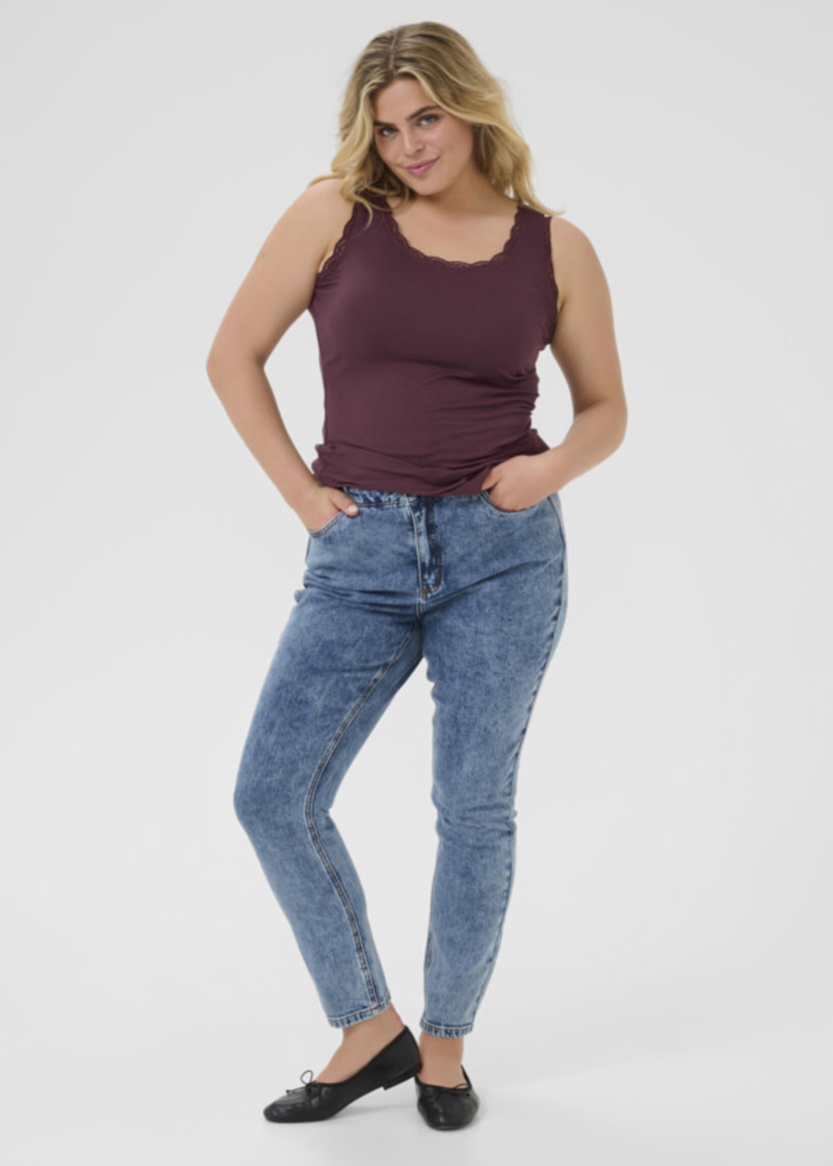 KAFFE CURVE KAFFE CURVE-CAMISOLE-10583468