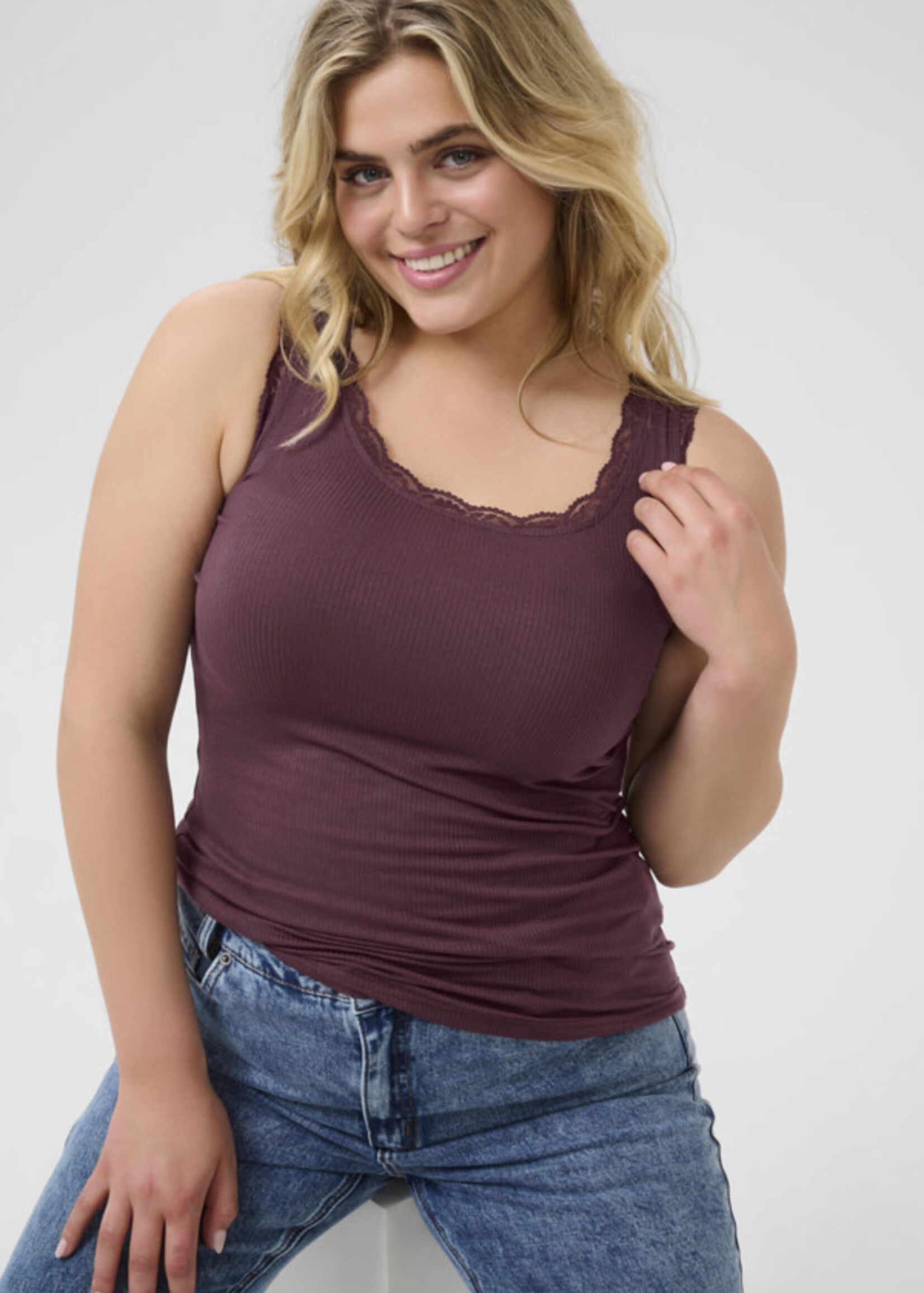 KAFFE CURVE KAFFE CURVE-CAMISOLE-10583468