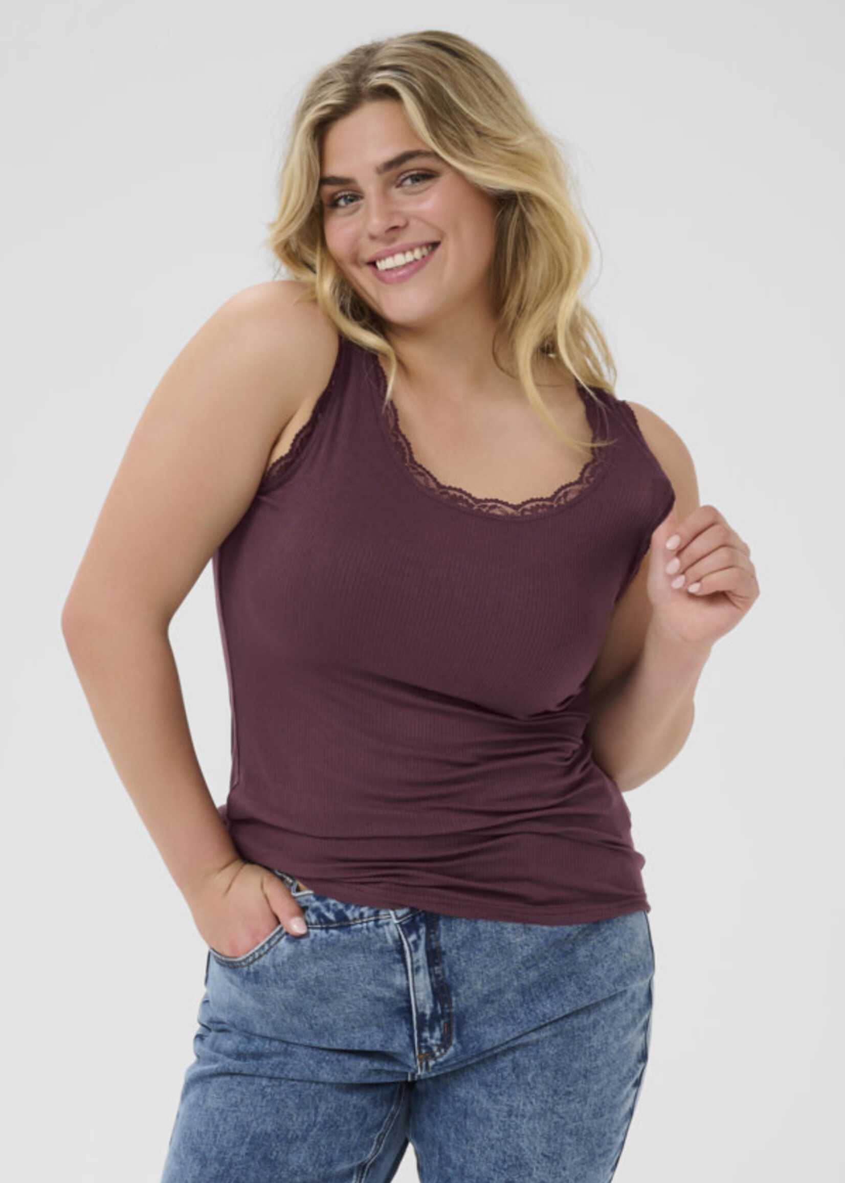 KAFFE CURVE KAFFE CURVE-CAMISOLE-10583468