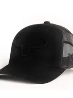 RANCH BRAND RANCH BRAND-CASQUETTE PONYTAIL NOIRE UNIE AVEC CORNE NOIRE