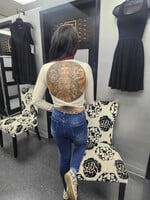 MP COLLECTION MP COLLECTION-CHANDAIL OPEN BACK