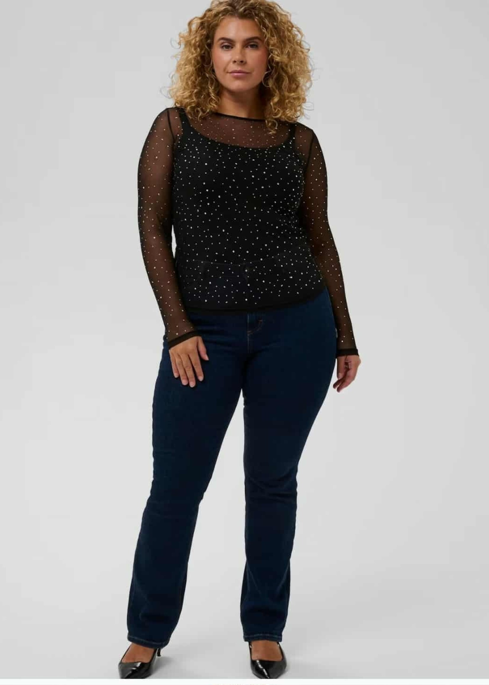 KAFFE CURVE KAFFE CURVE-CHANDAIL MESH BRILLANT-10583839