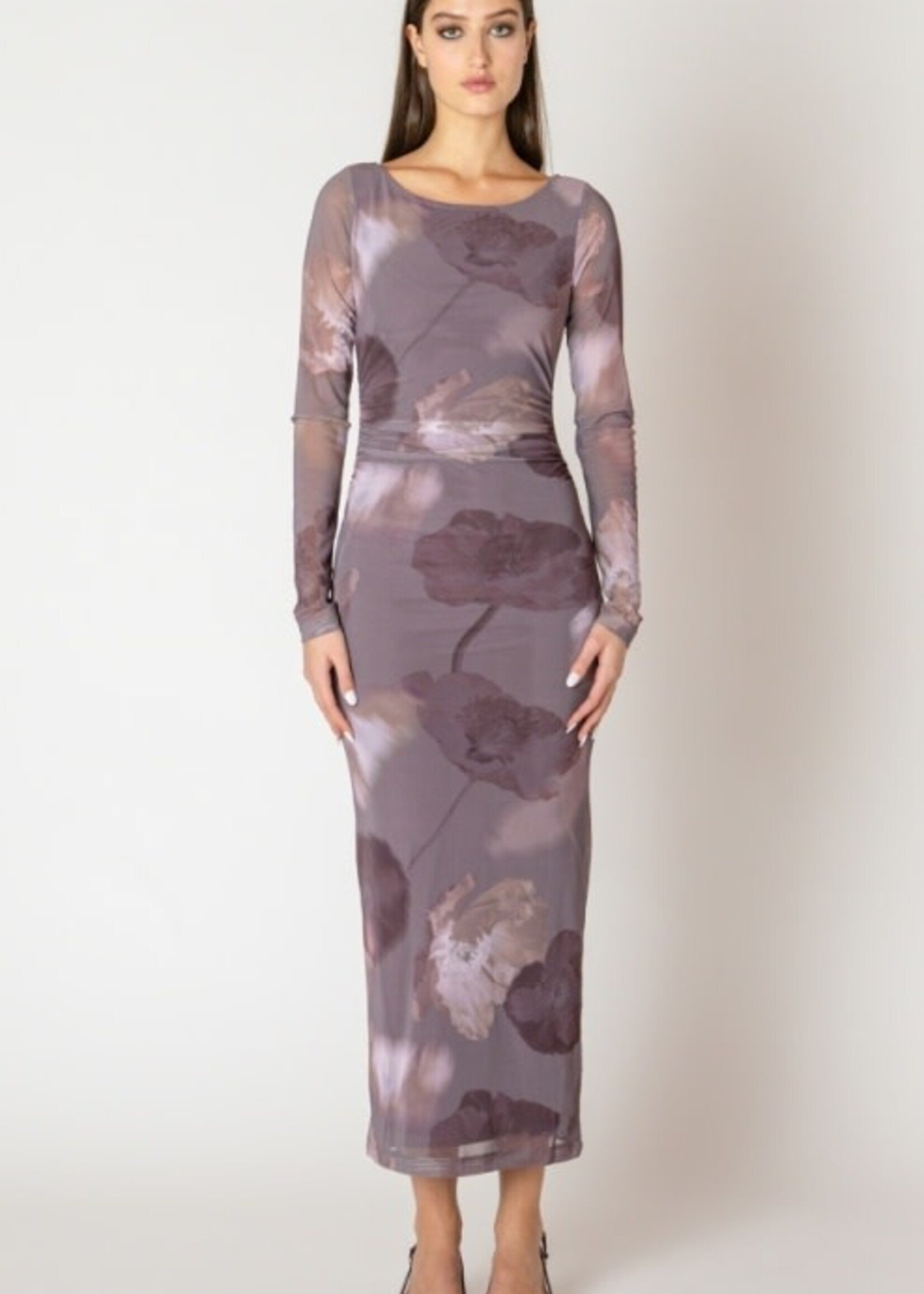 DEX BLACK TAPE-ROBE LONGUE MESH-2622000T