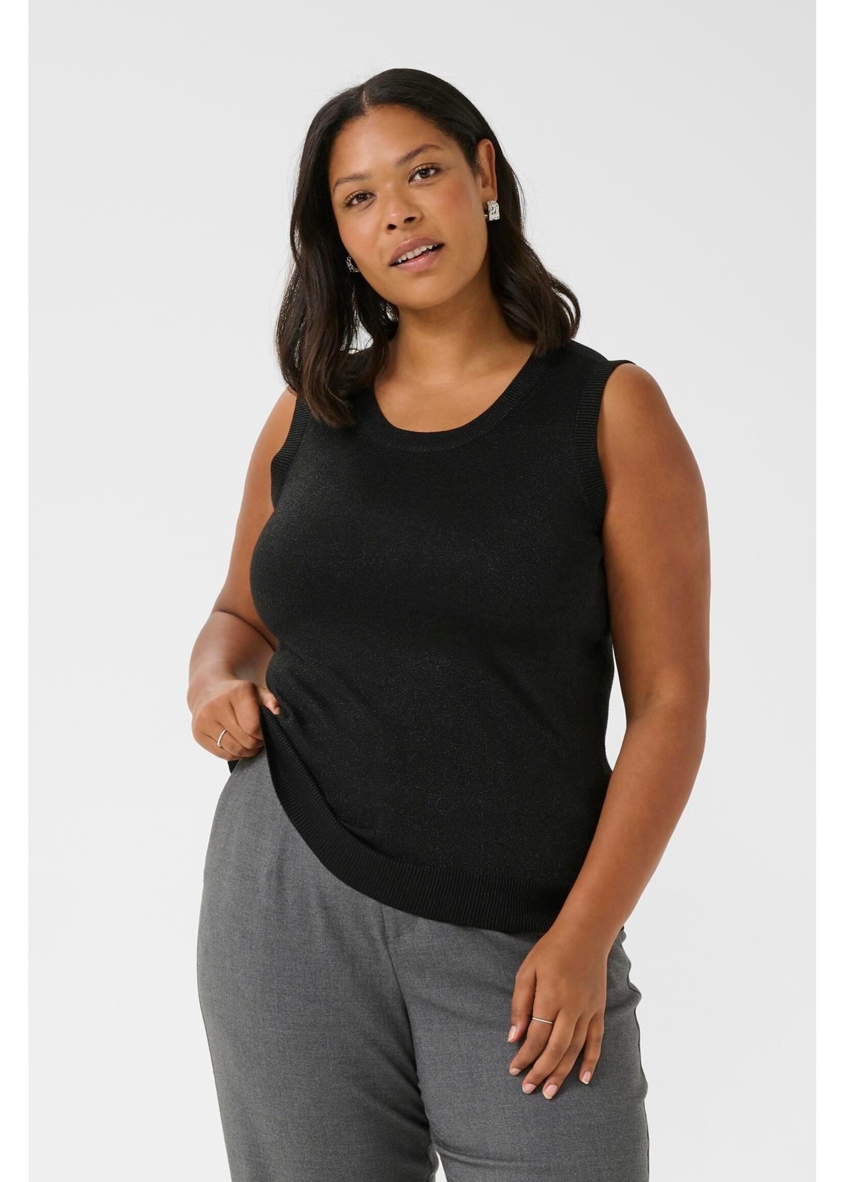 KAFFE CURVE KAFFE CURVE-DÉBARDEUR BRILLANT-10582772