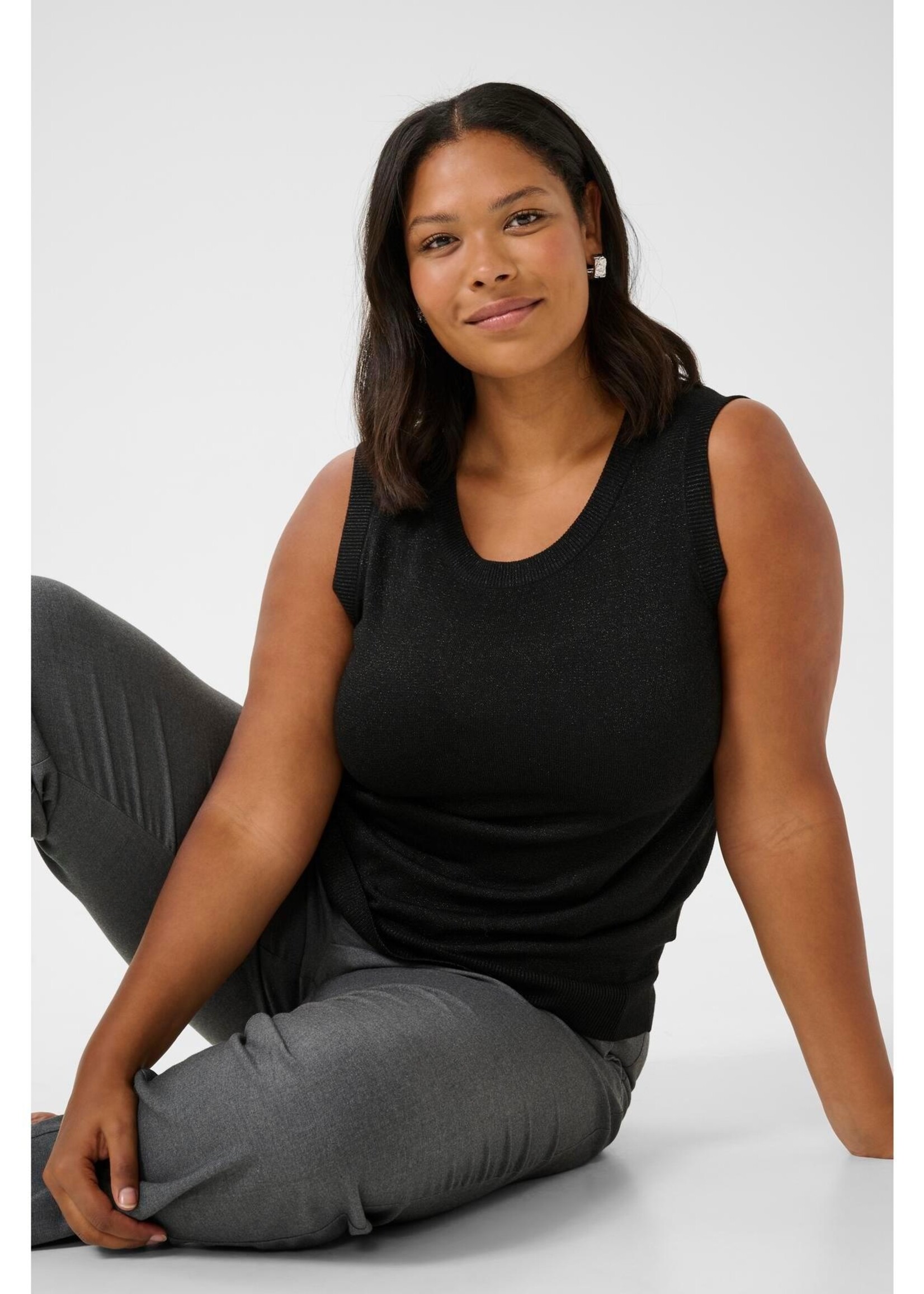 KAFFE CURVE KAFFE CURVE-DÉBARDEUR BRILLANT-10582772