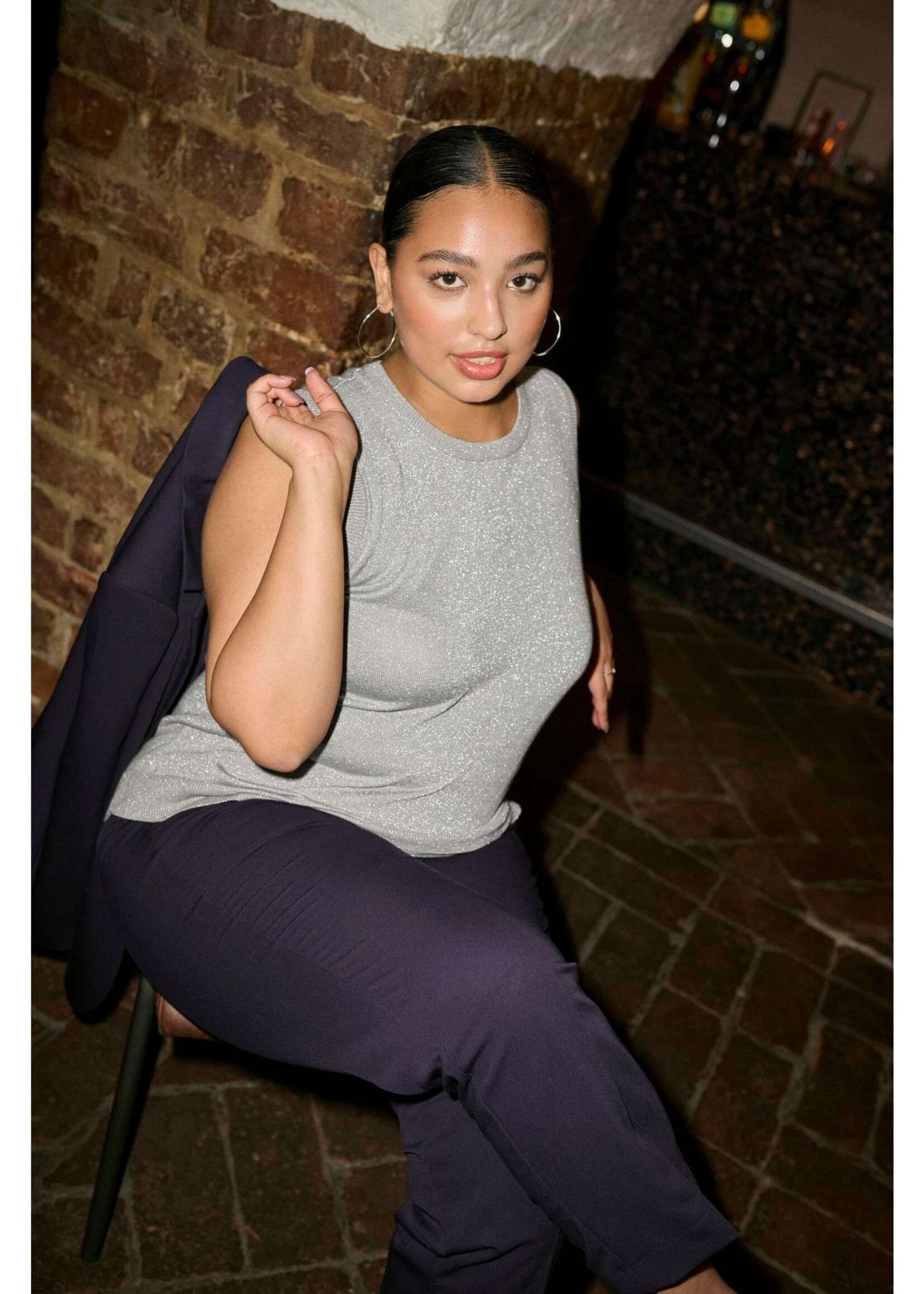 KAFFE CURVE KAFFE CURVE-DÉBARDEUR BRILLANT-10582772