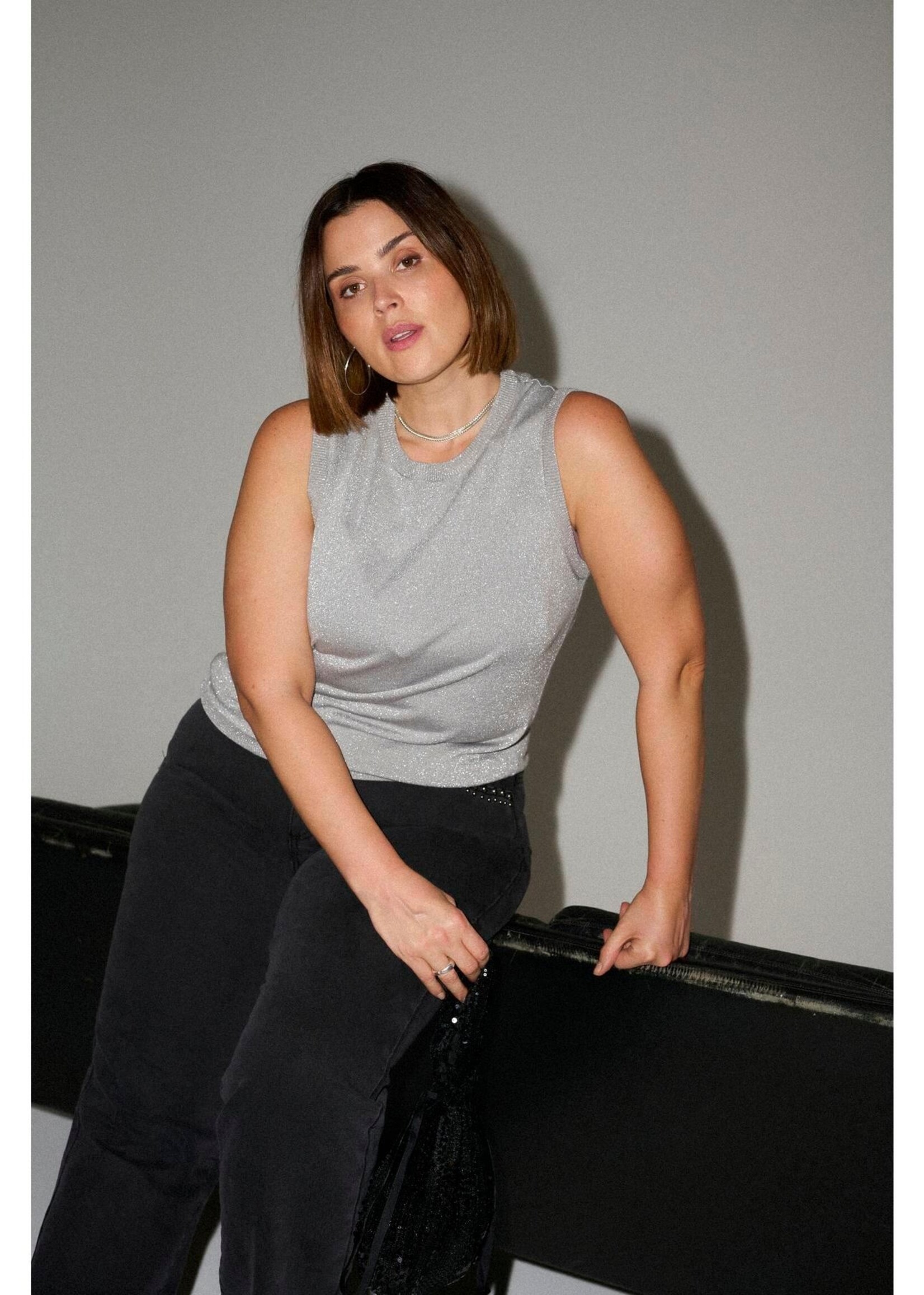 KAFFE CURVE KAFFE CURVE-DÉBARDEUR BRILLANT-10582772