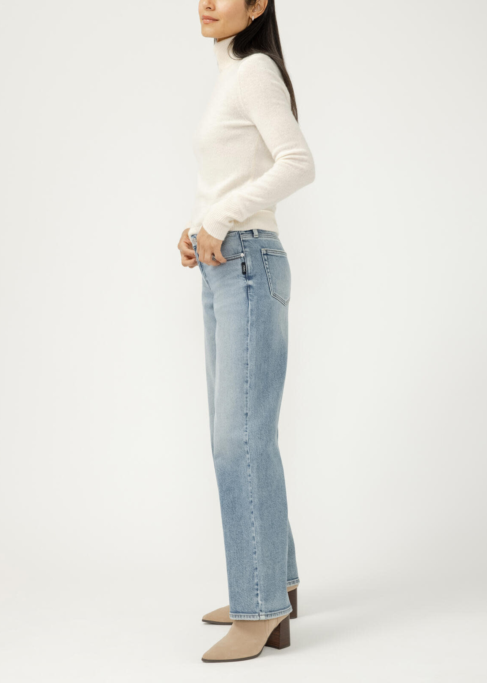 SILVER JEANS SILVER JEANS-LOOSE AND LOW RISE JAMBE DROITE-L26412AGR221