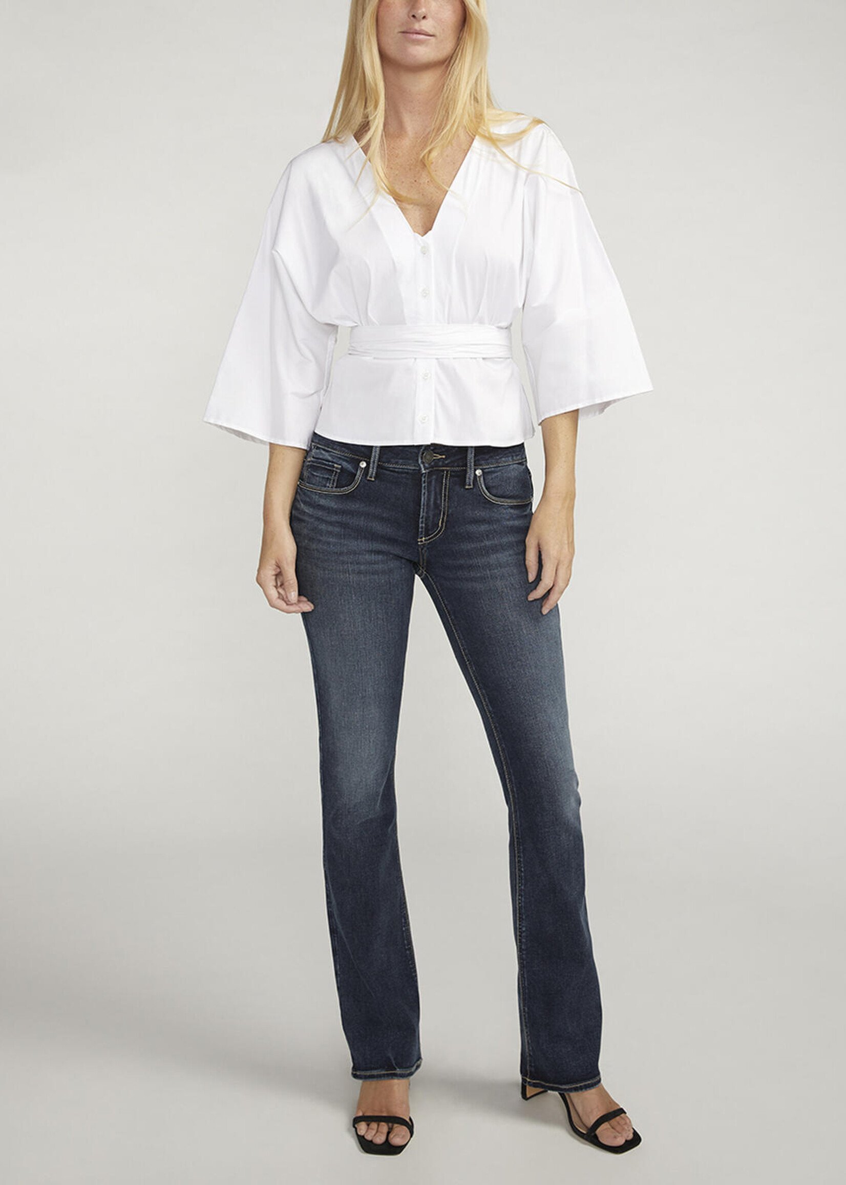 SILVER JEANS SILVER JEANS-BRITT SLIM BOOTCUT JEANS-L90601EDB410