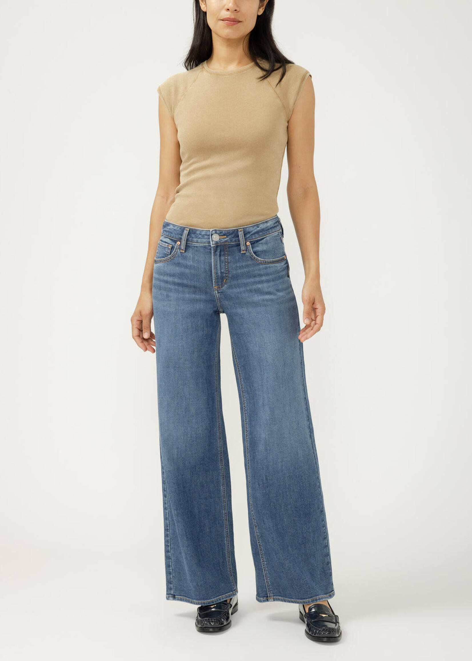 SILVER JEANS SILVER JEANS-SUKI MID RISE WIDE LEG-L93905CKF326