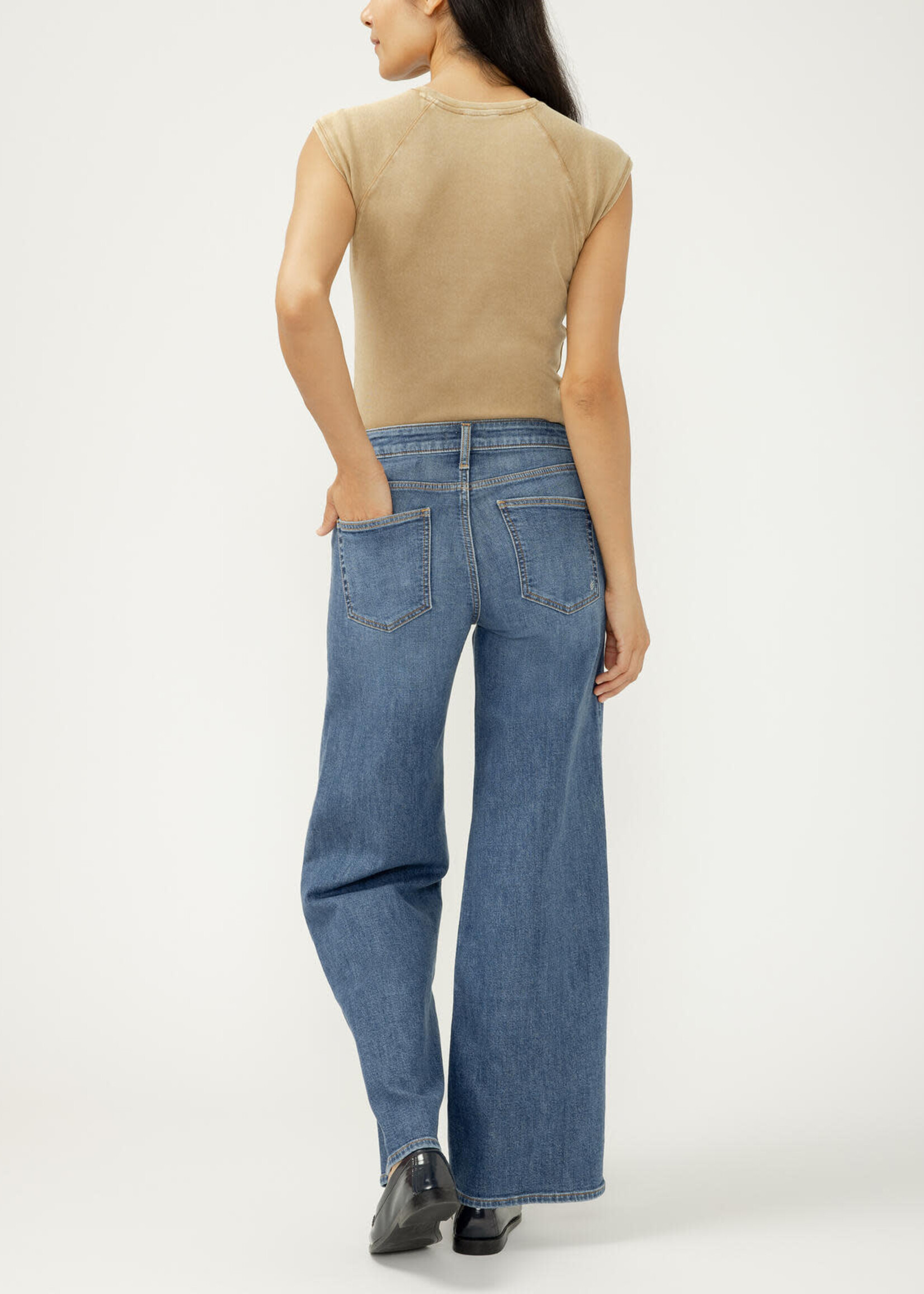 SILVER JEANS SILVER JEANS-SUKI MID RISE WIDE LEG-L93905CKF326