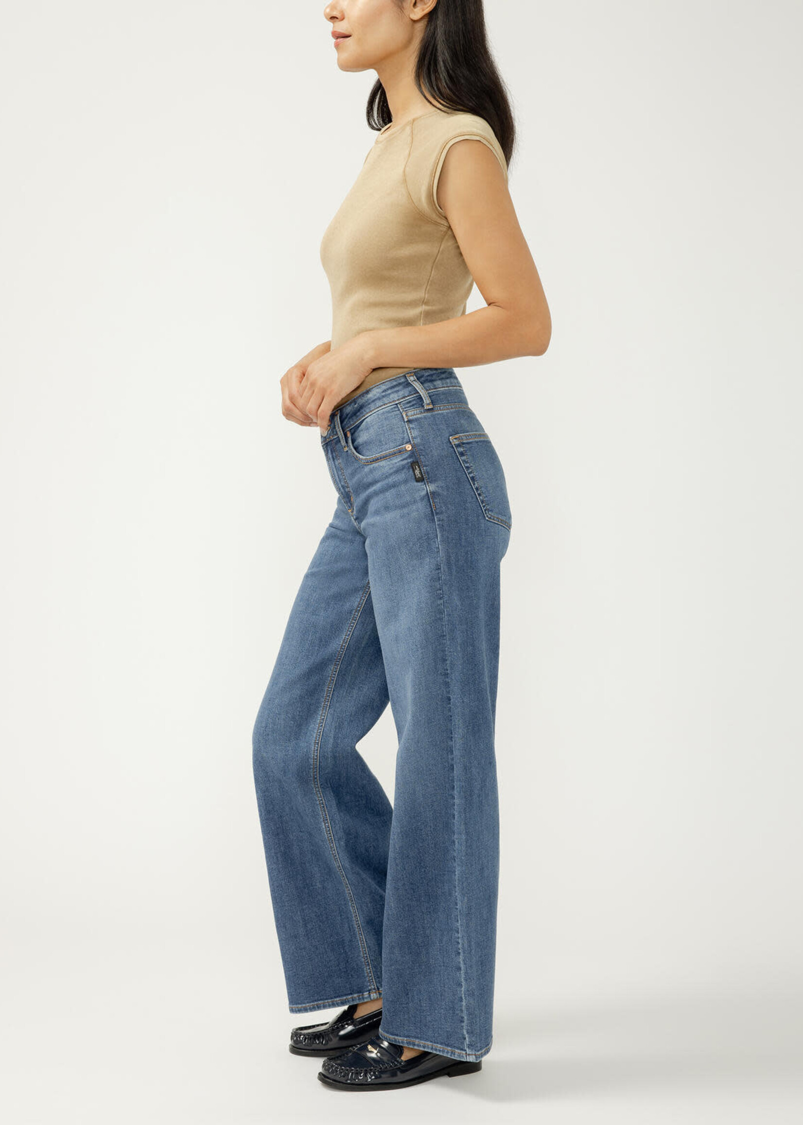 SILVER JEANS SILVER JEANS-SUKI MID RISE WIDE LEG-L93905CKF326