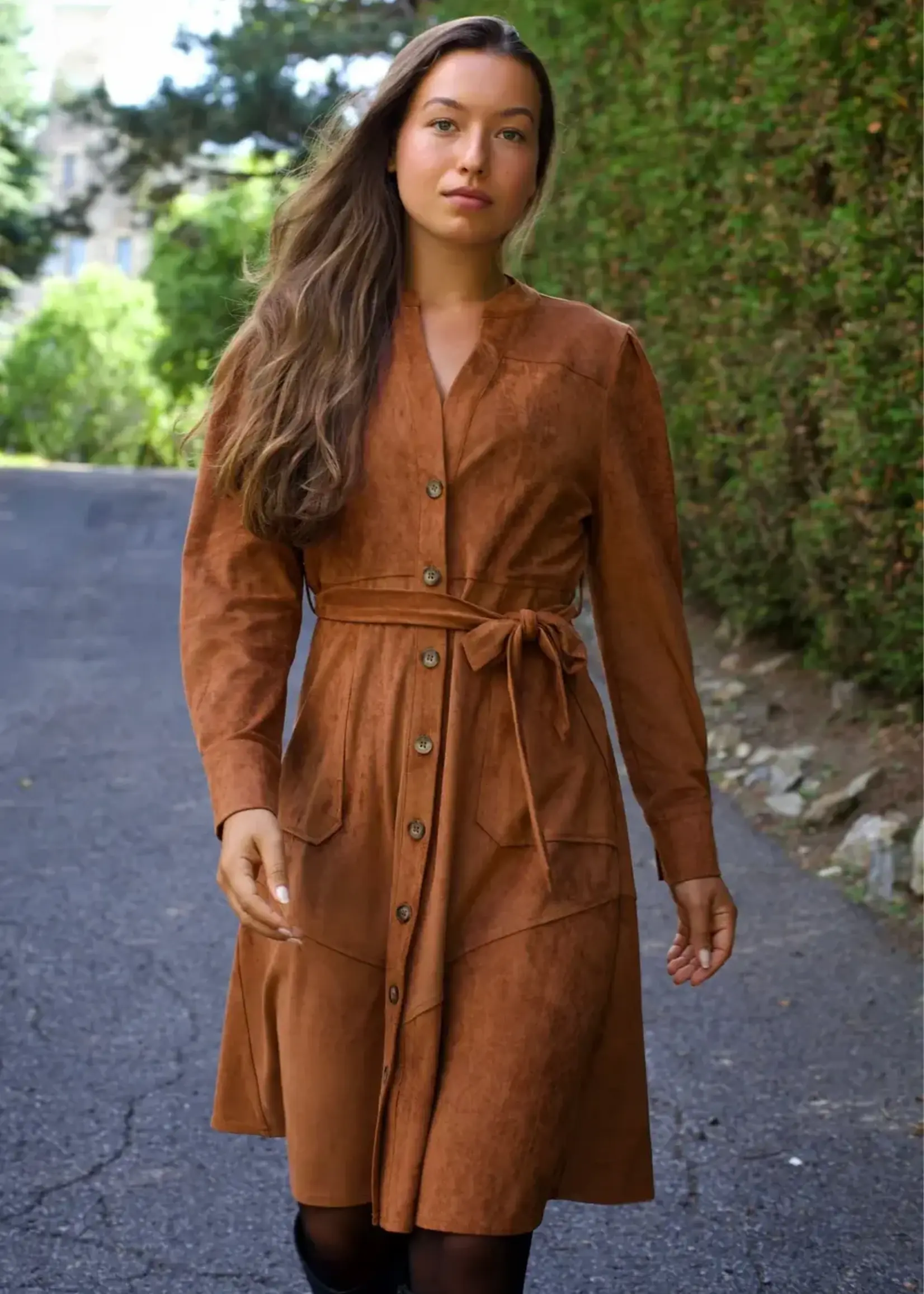 ANNICK ANNICK-ROBE FAUX SUÈDE ANASTASIA-25F005