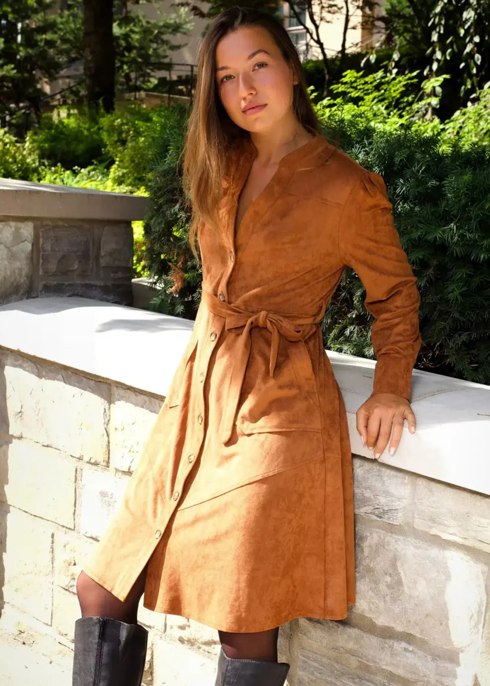 ANNICK ANNICK-ROBE FAUX SUÈDE ANASTASIA-25F005