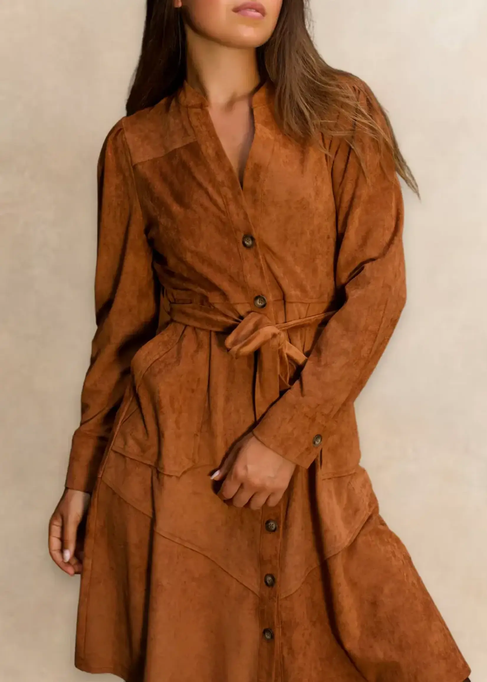 ANNICK ANNICK-ROBE FAUX SUÈDE ANASTASIA-25F005