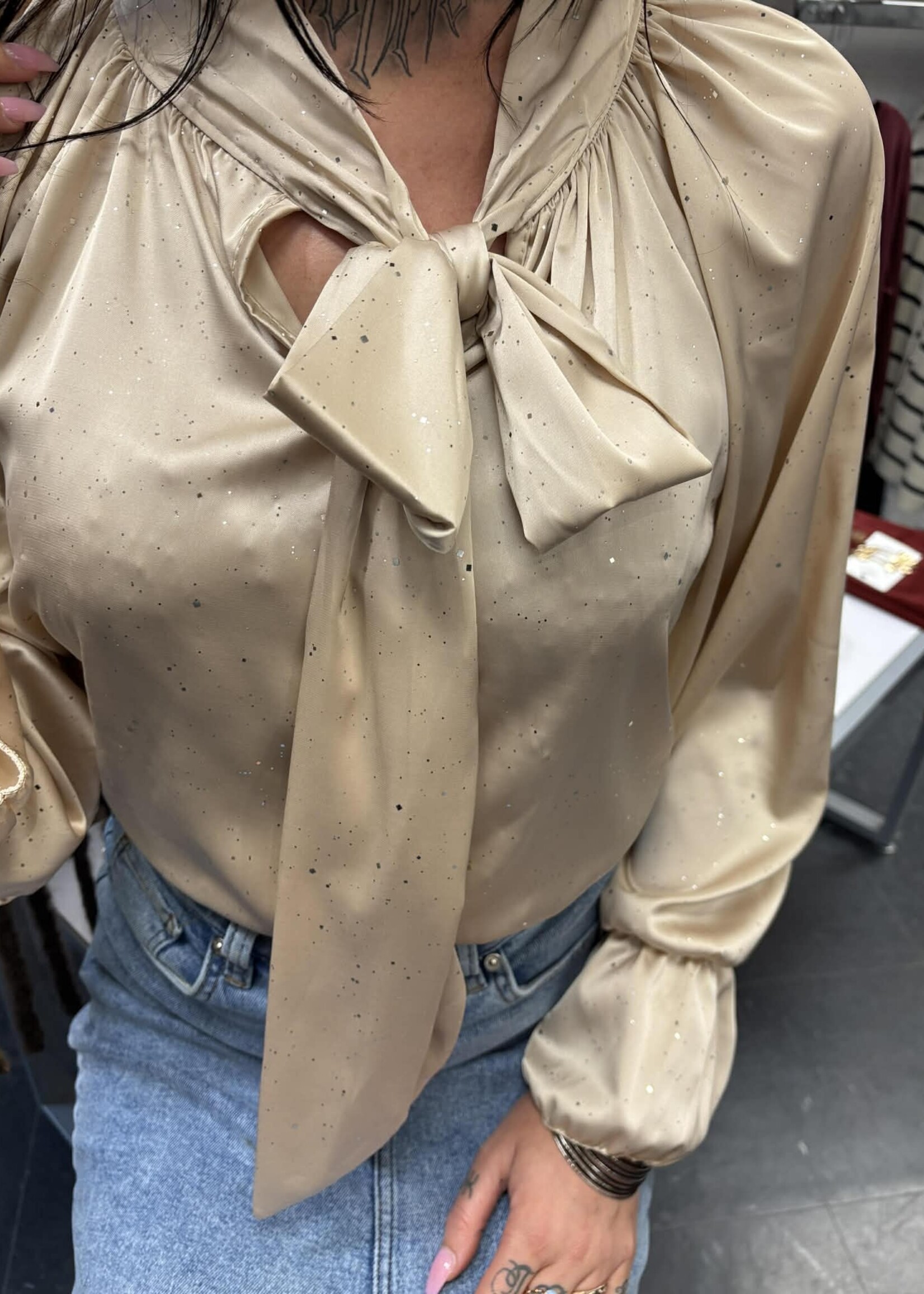 BH JEANS BH JEANS-BLOUSE SATIN BRILLANTE-13235