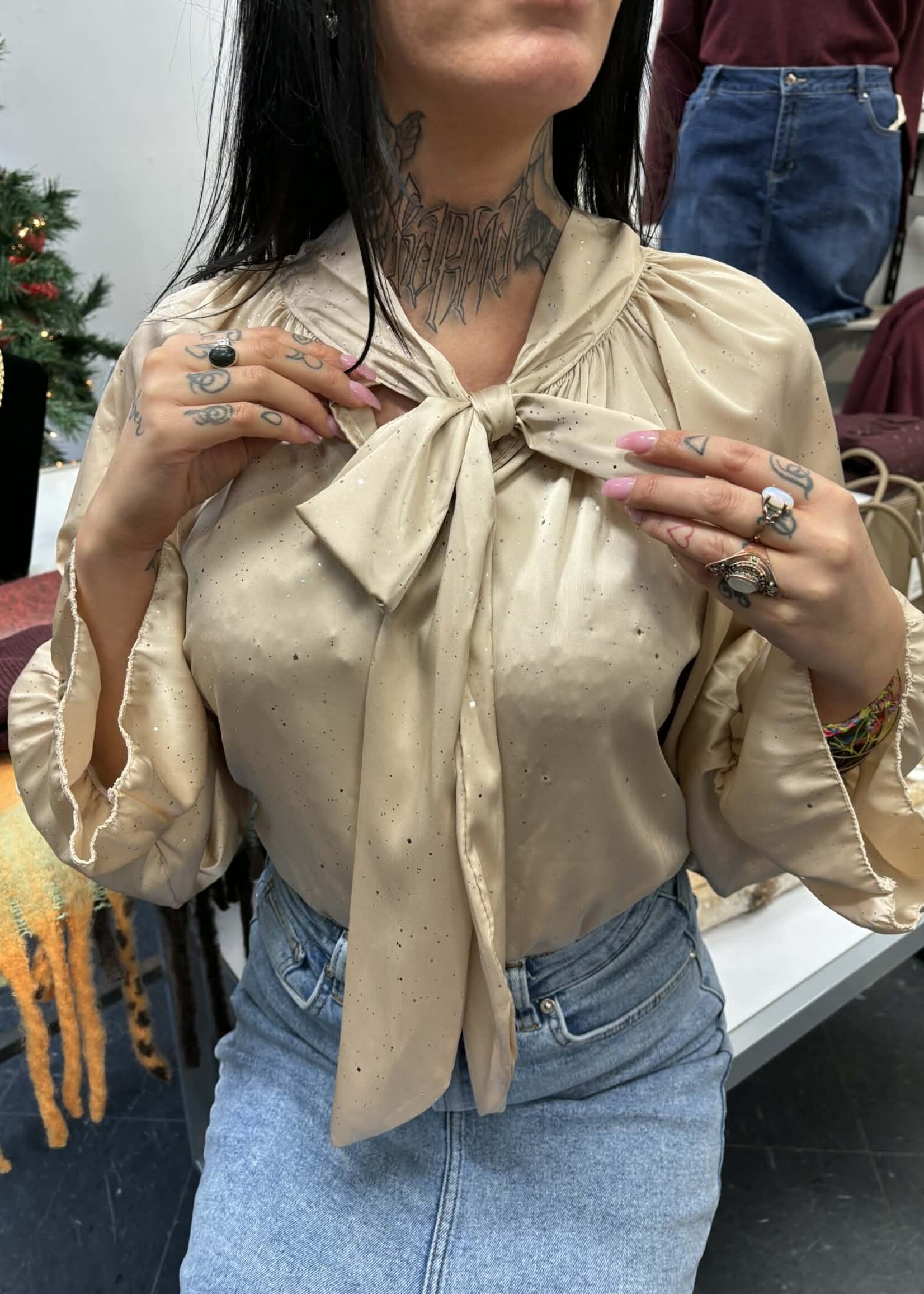 BH JEANS BH JEANS-BLOUSE SATIN BRILLANTE-13235