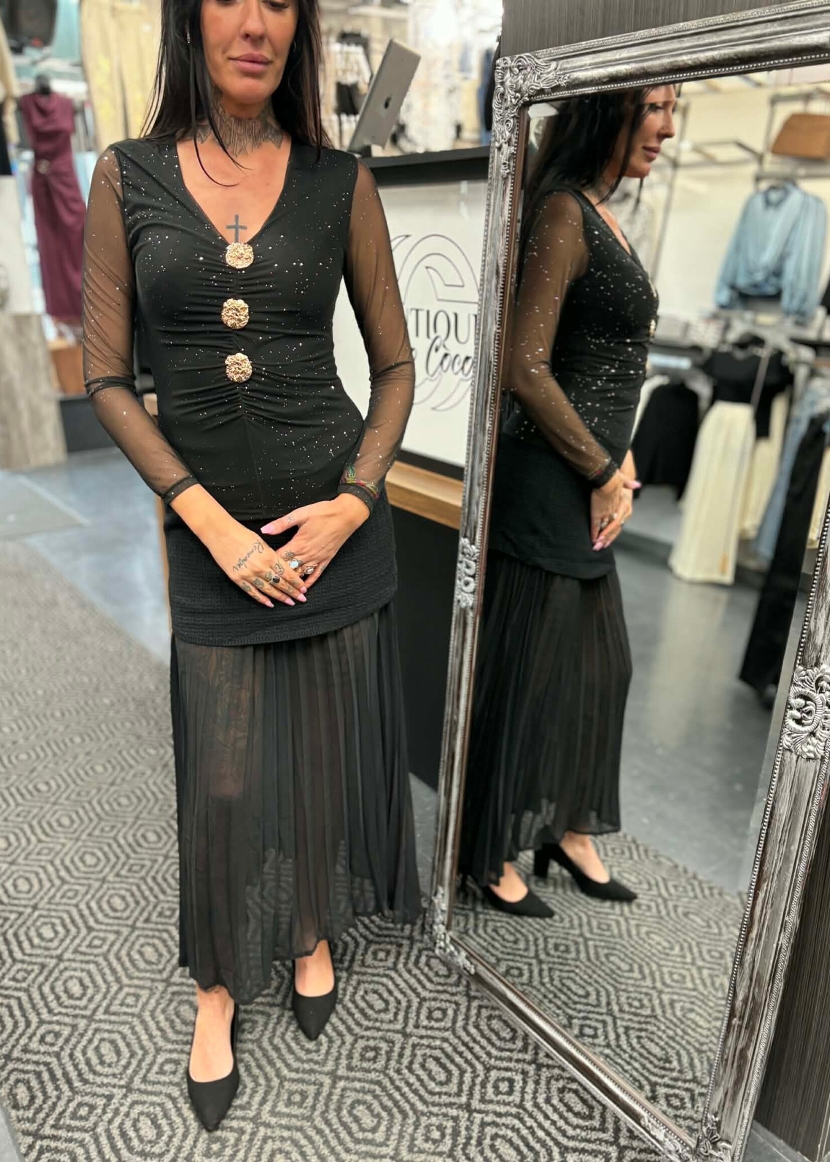 BH JEANS BH JEANS-CHANDAIL MESH-13357