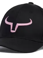 RANCH BRAND RANCH BRAND-CASQUETTE PONYTAIL FEMME NOIR & MESH NOIR CORNE ROSE