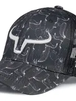 RANCH BRAND RANCH BRAND-CASQUETTE PONYTAIL GRISE NOIRE-CORNE SILVER