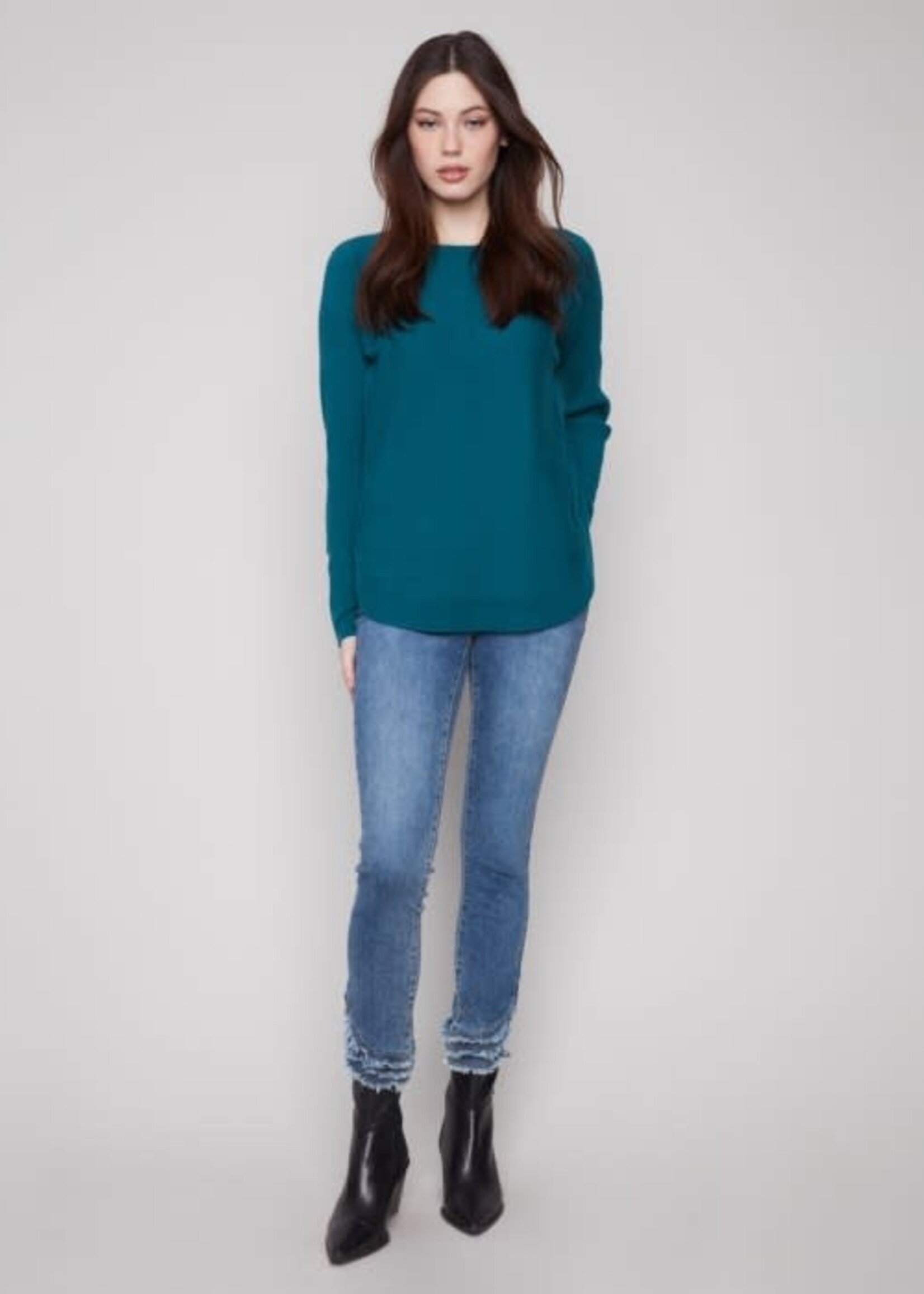 CHARLIE B CHARLIE-B SWEATER LACE-UP CUFFS-C2380Y-891