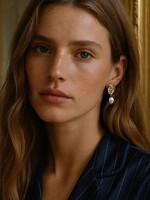 BIZOU BIZOU-BOUCLES OREILLES DORÉES-PERLES-6632