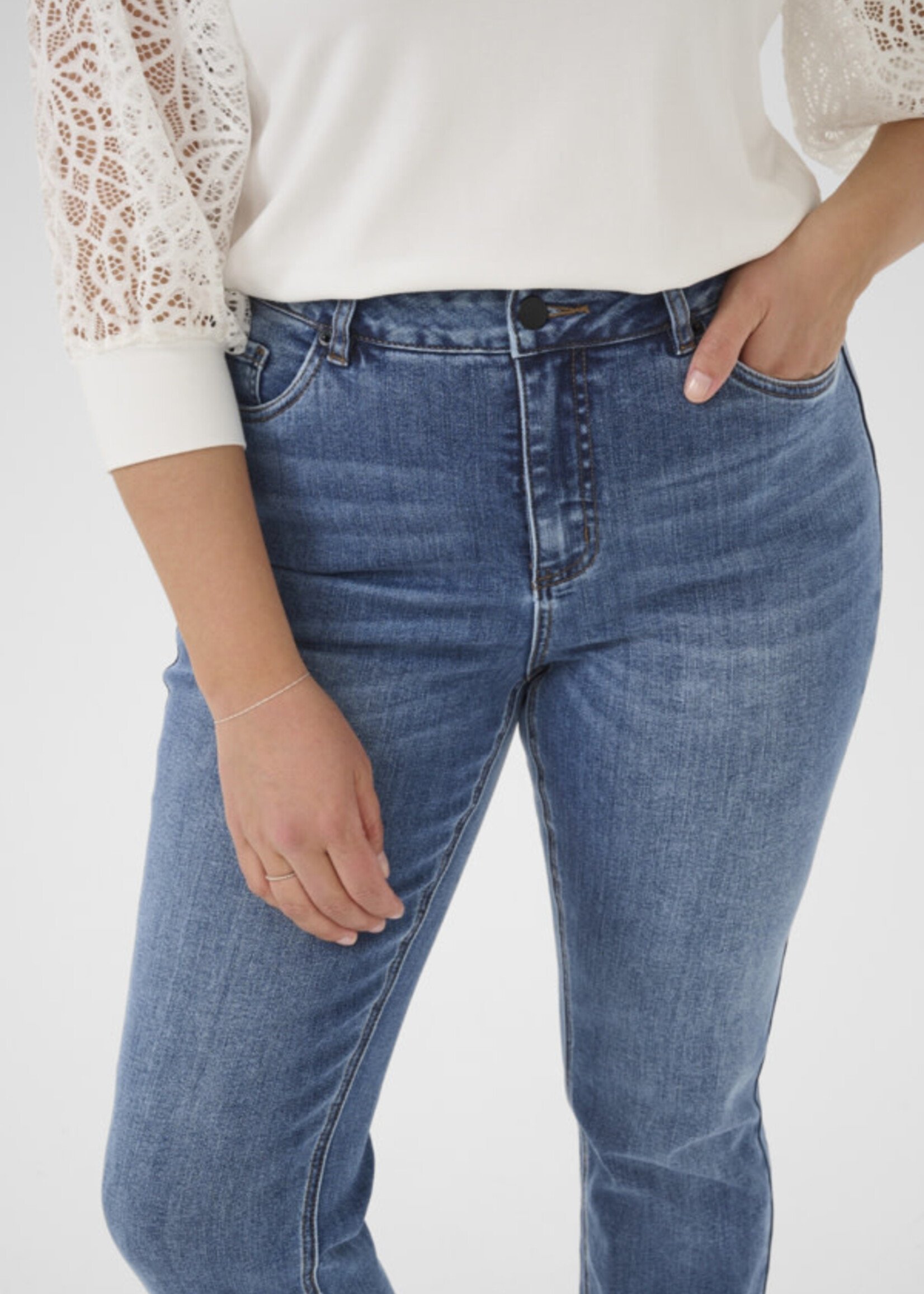 KAFFE CURVE KAFFE CURVE-JEANS JAMBE DROITE-10583961