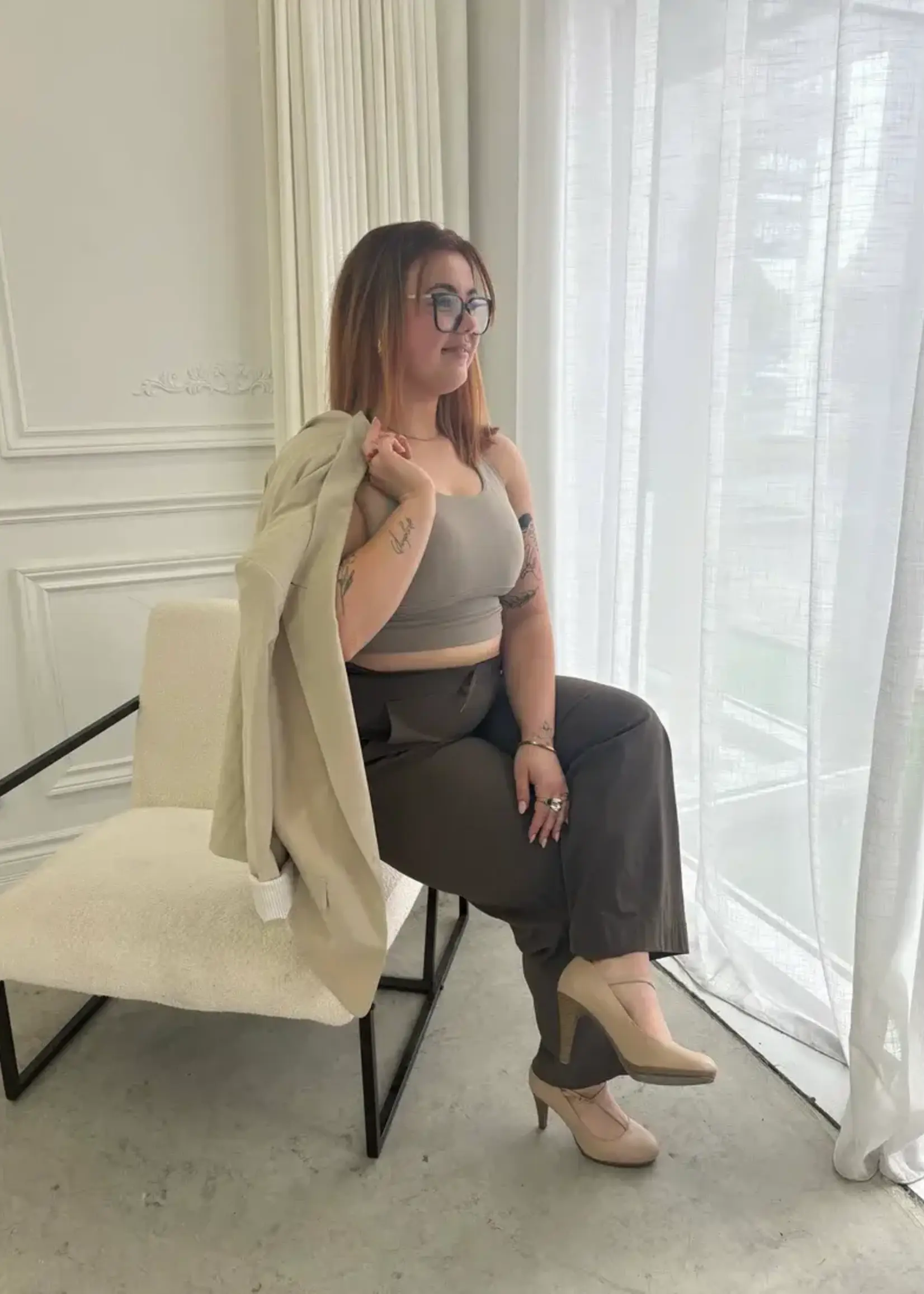 MP COLLECTION MP COLLECTION-PANTALON COZY