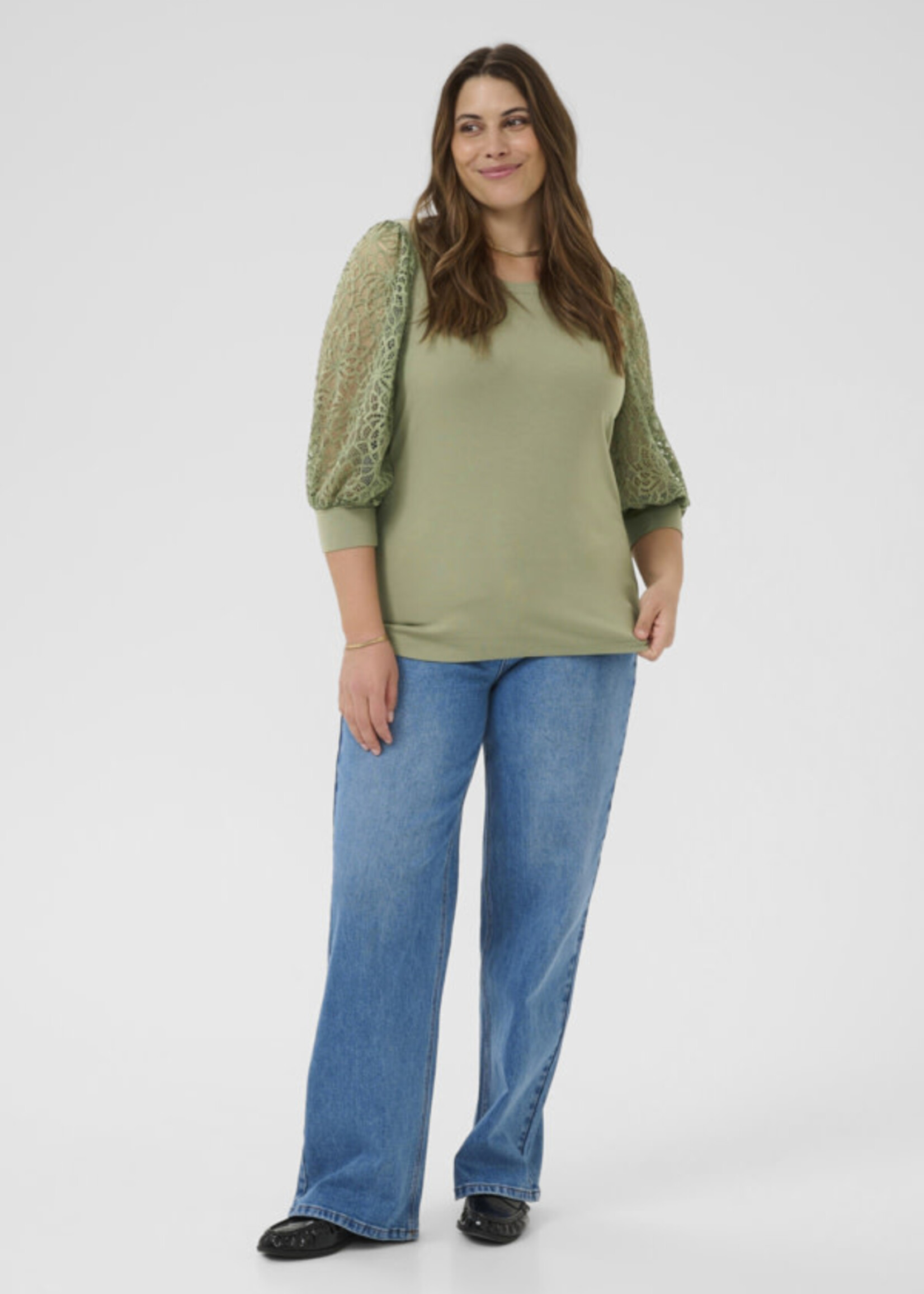 KAFFE CURVE KAFFE CURVE-CHANDAIL DENTELLE-10581899