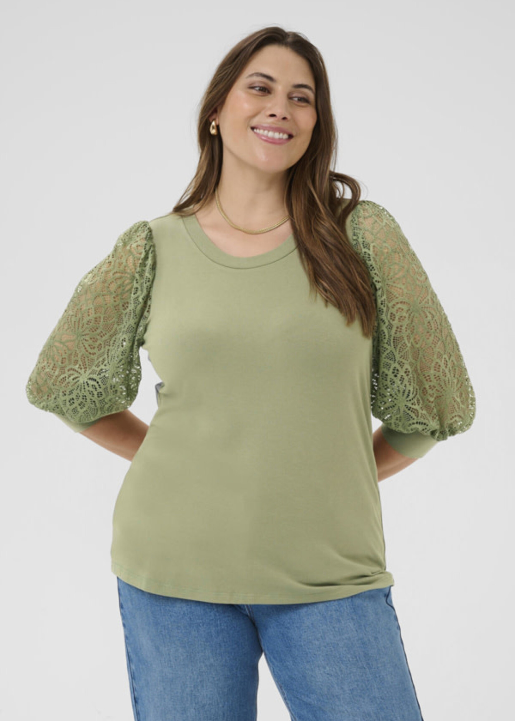 KAFFE CURVE KAFFE CURVE-CHANDAIL DENTELLE-10581899