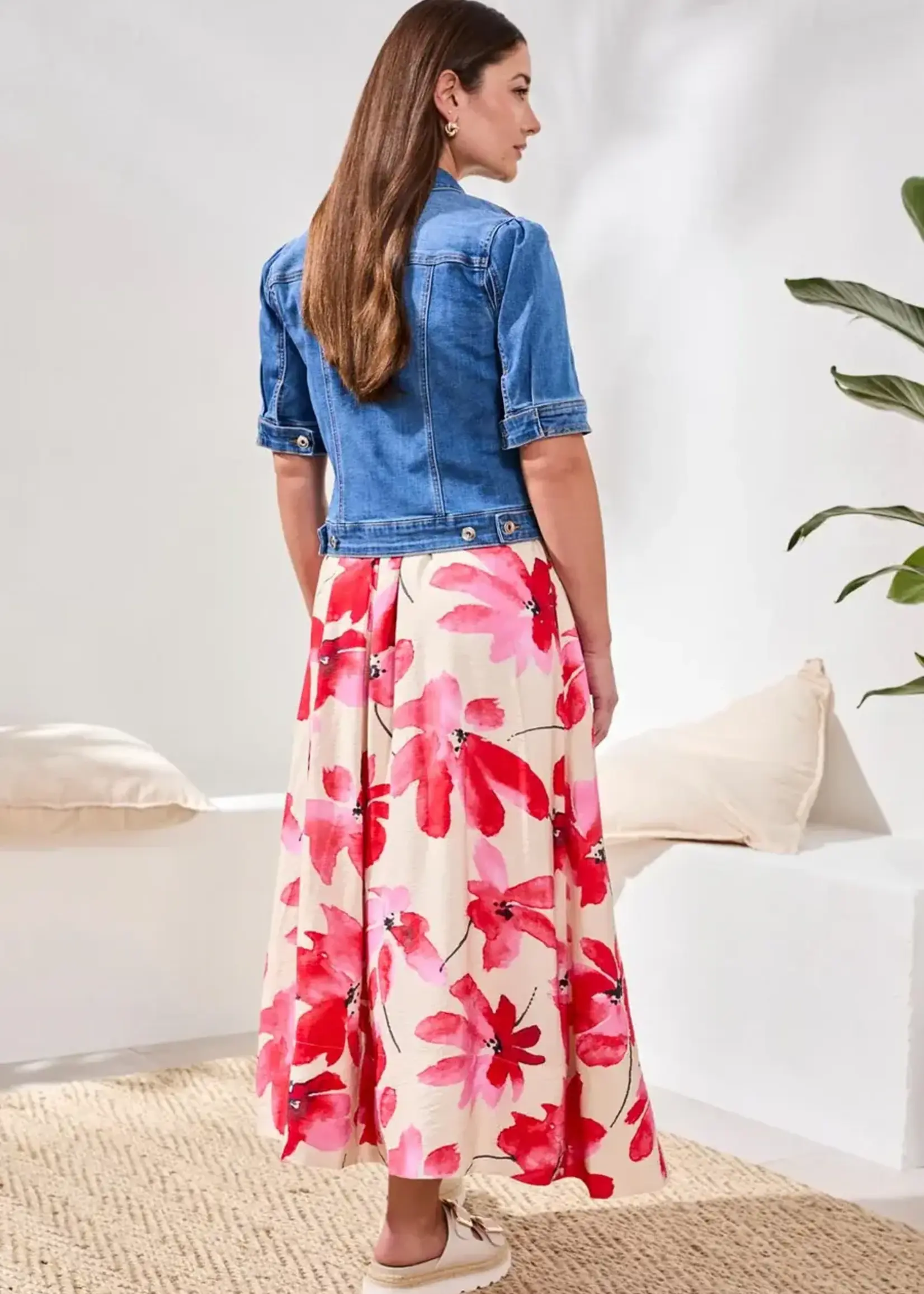 TRIBAL FASHION TRIBAL-VESTE EN JEANS-5713O-2020-1605