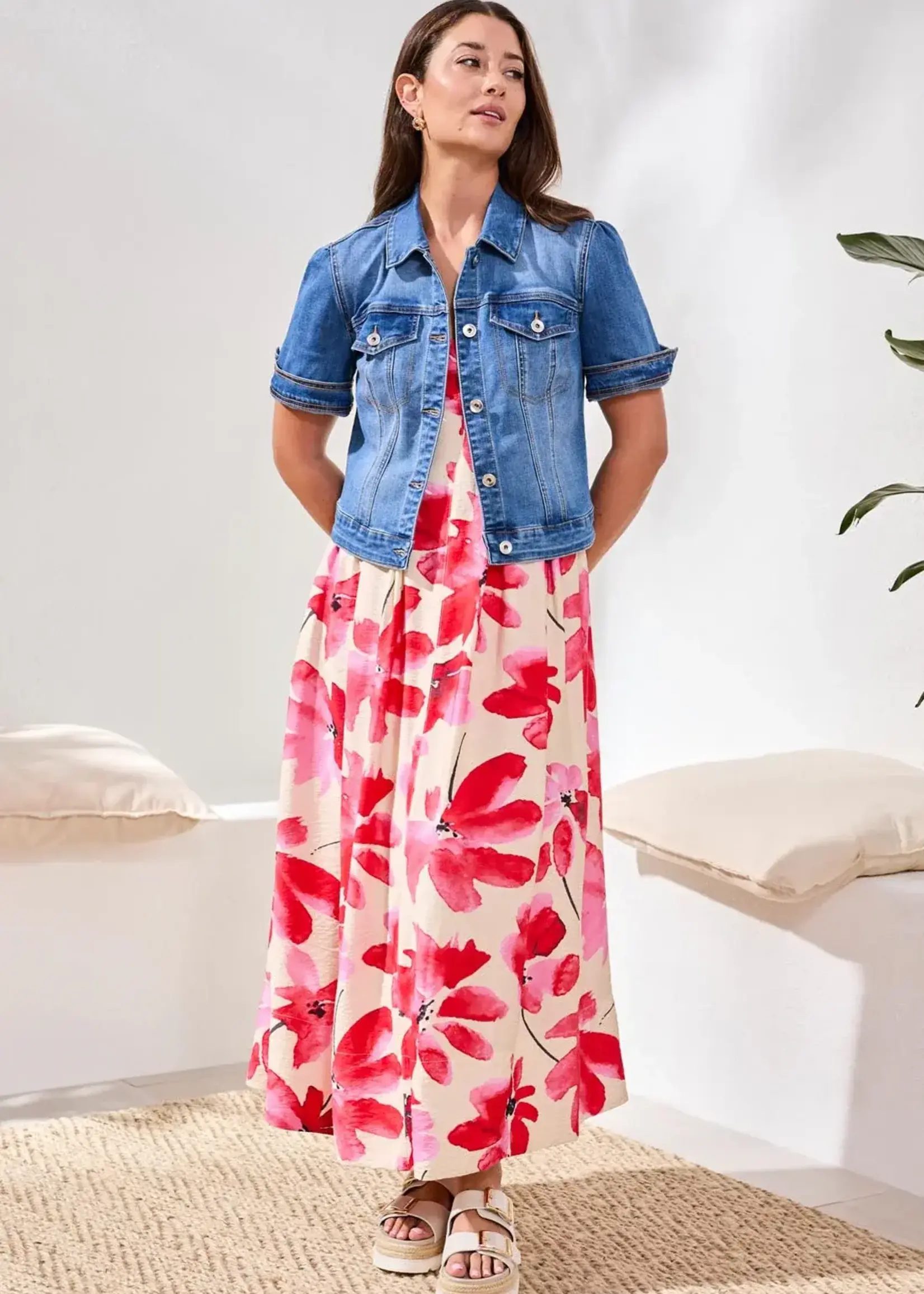 TRIBAL FASHION TRIBAL-VESTE EN JEANS-5713O-2020-1605