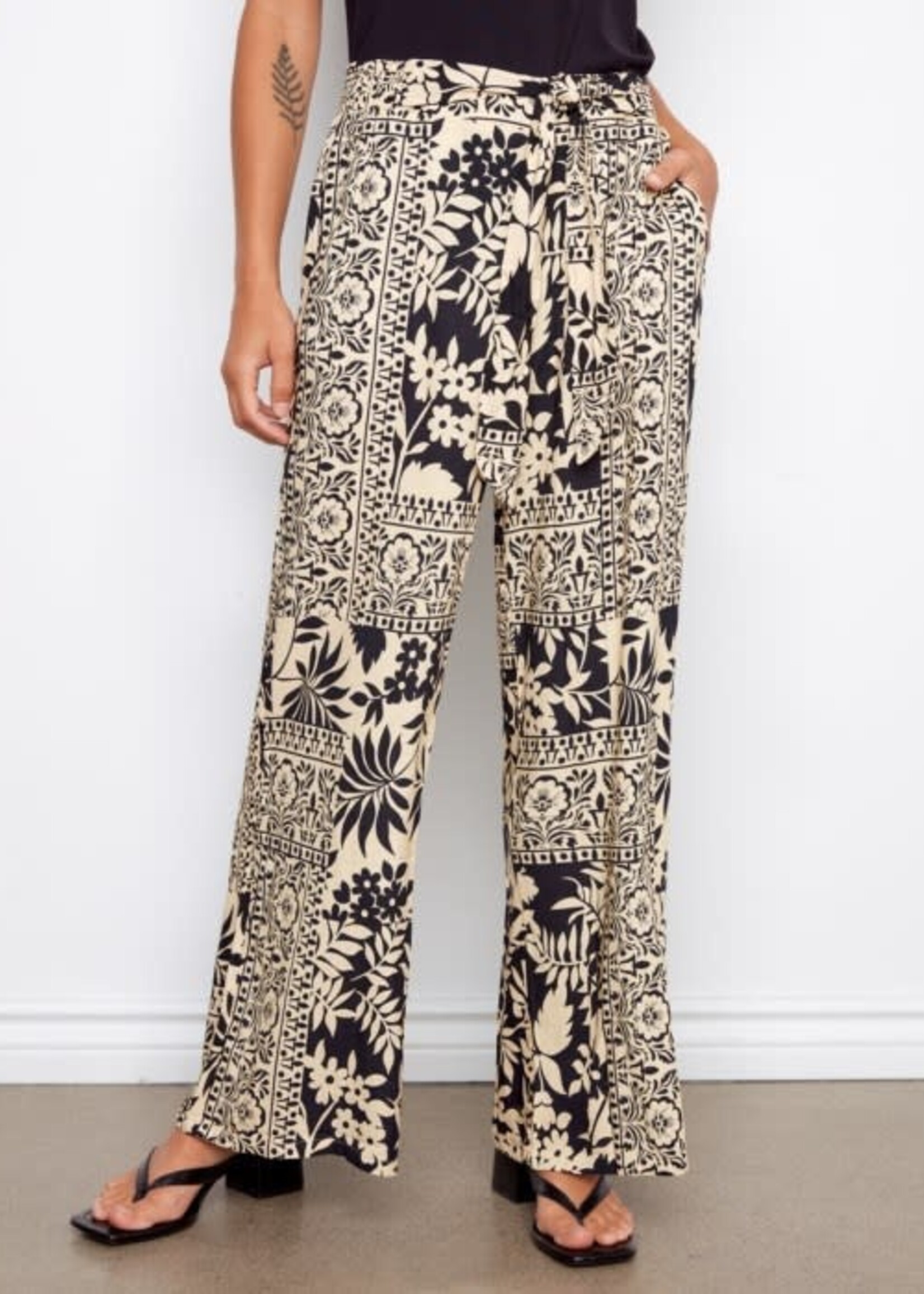 CHARLIE B CHARLIE B-PANTALON ÉVASÉ-C5740