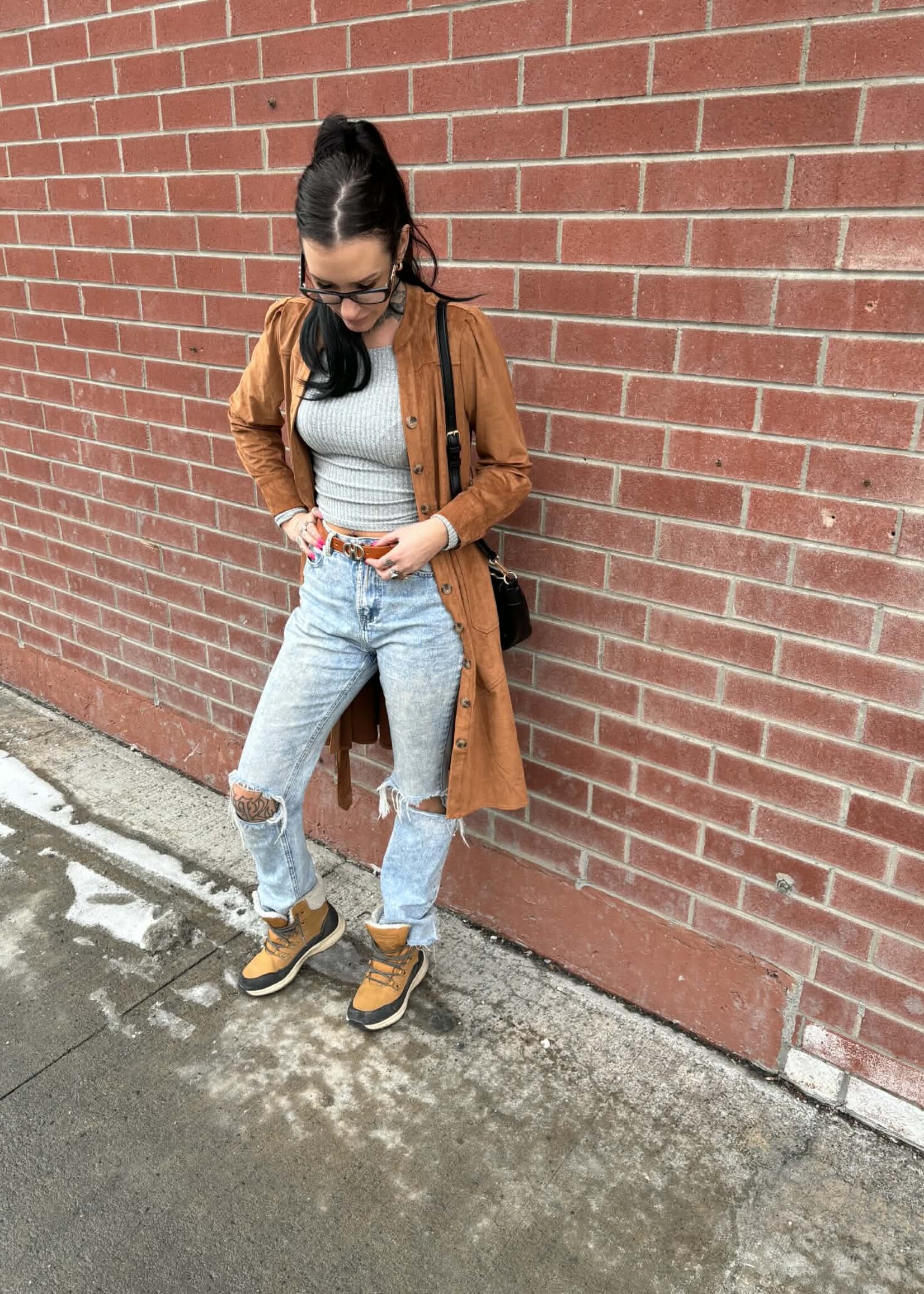 ANNICK ANNICK-ROBE FAUX SUÈDE ANASTASIA-25F005