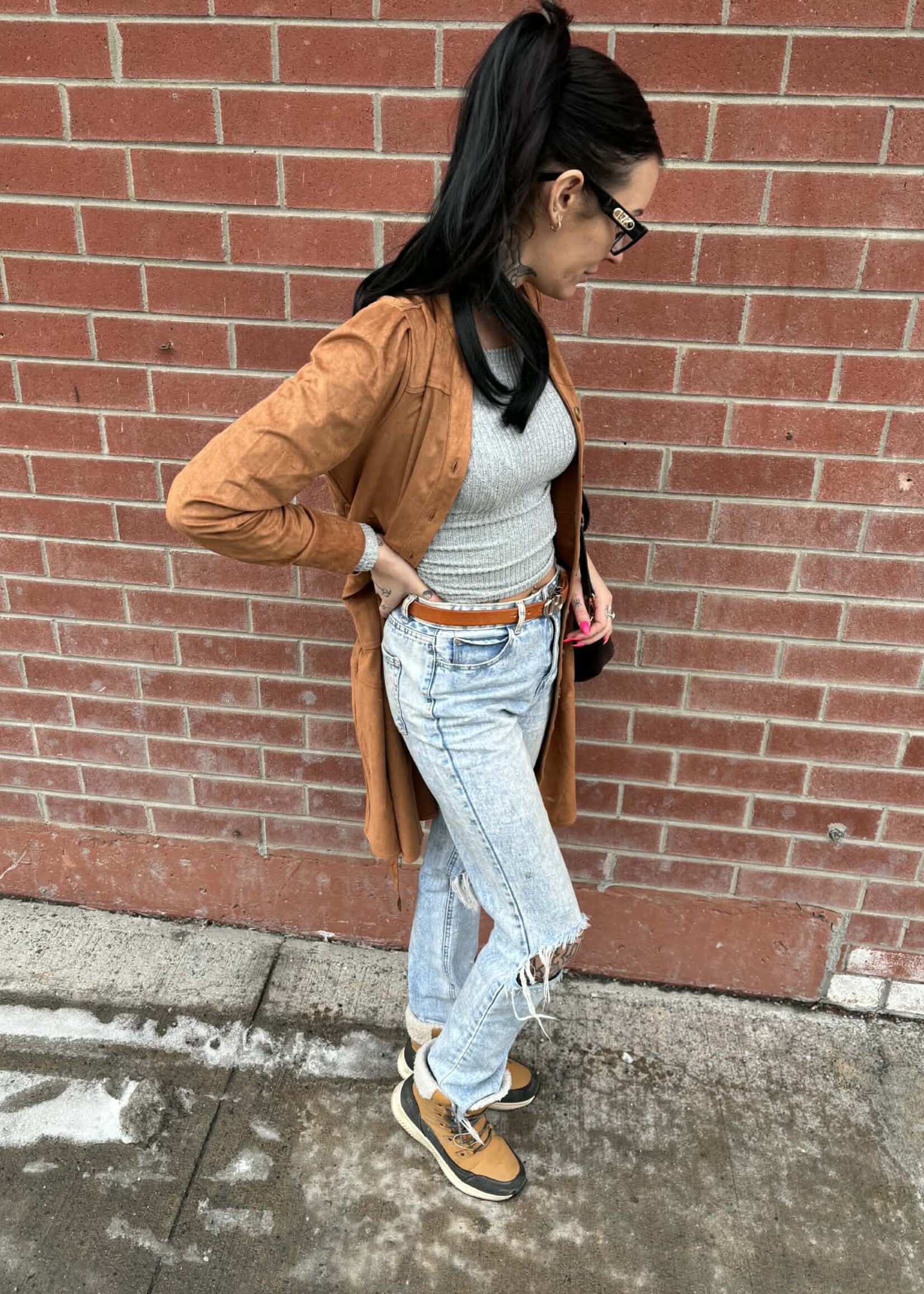 ANNICK ANNICK-ROBE FAUX SUÈDE ANASTASIA-25F005