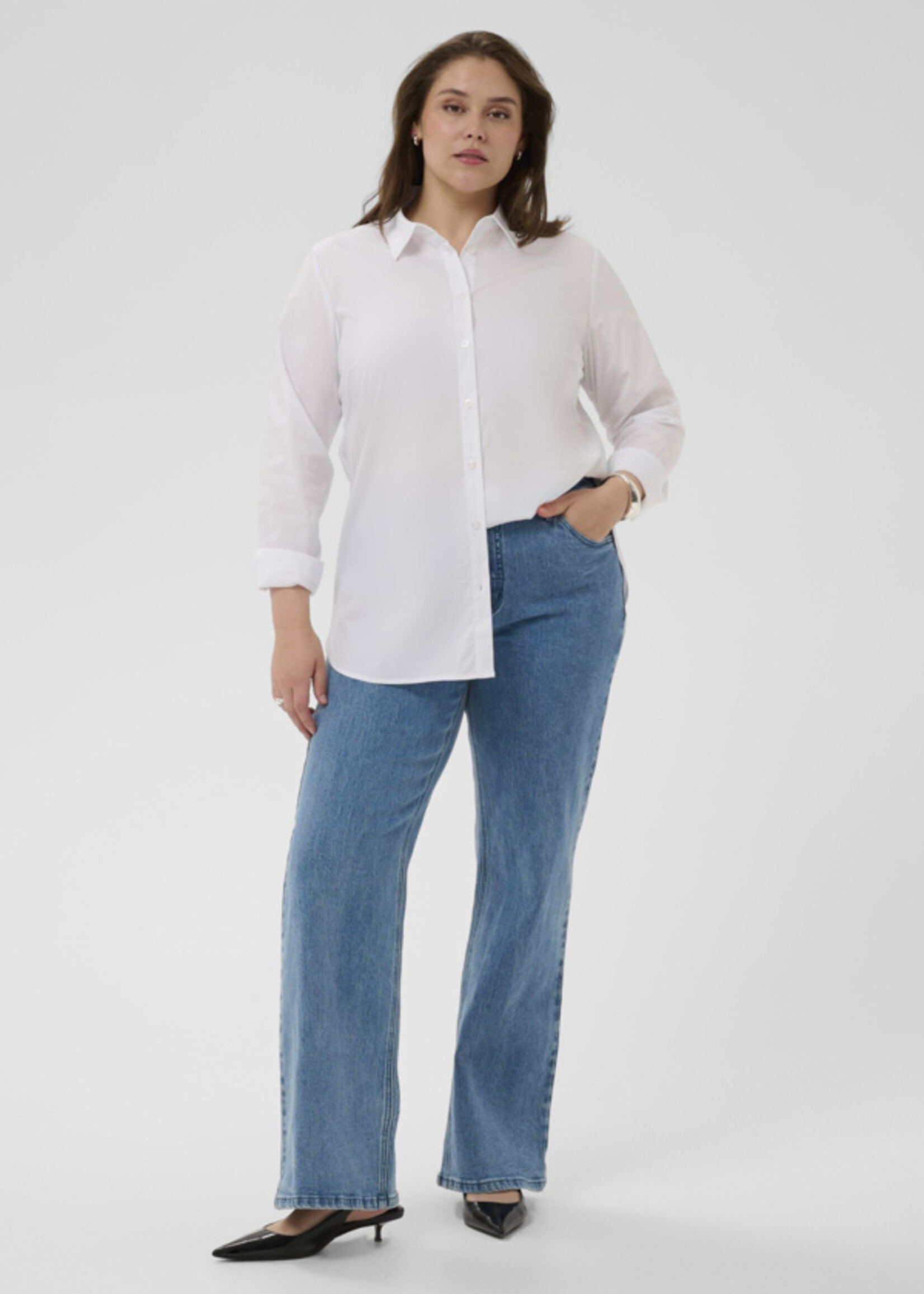 KAFFE CURVE KAFFE CURVE-JEANS ÉVASÉ-10584056